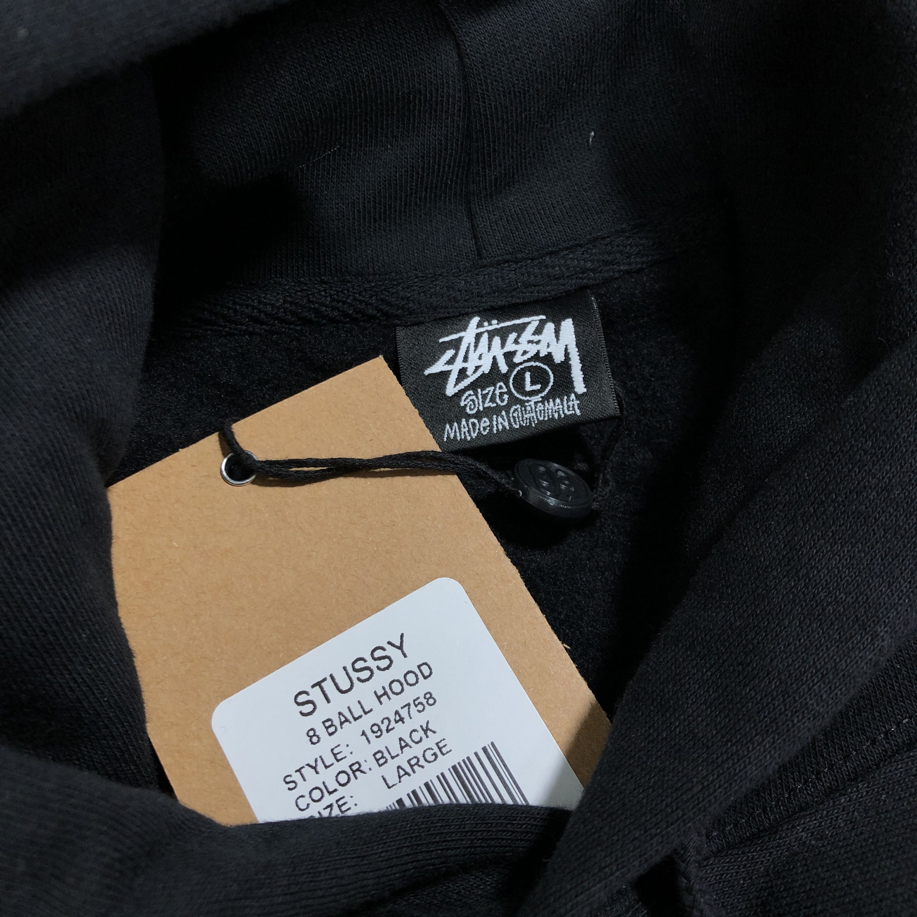 Stussy HYPE Stussy 8 Ball Logo Hoodie Large Black Size US L / EU 52-54 / 3 - 3 Thumbnail