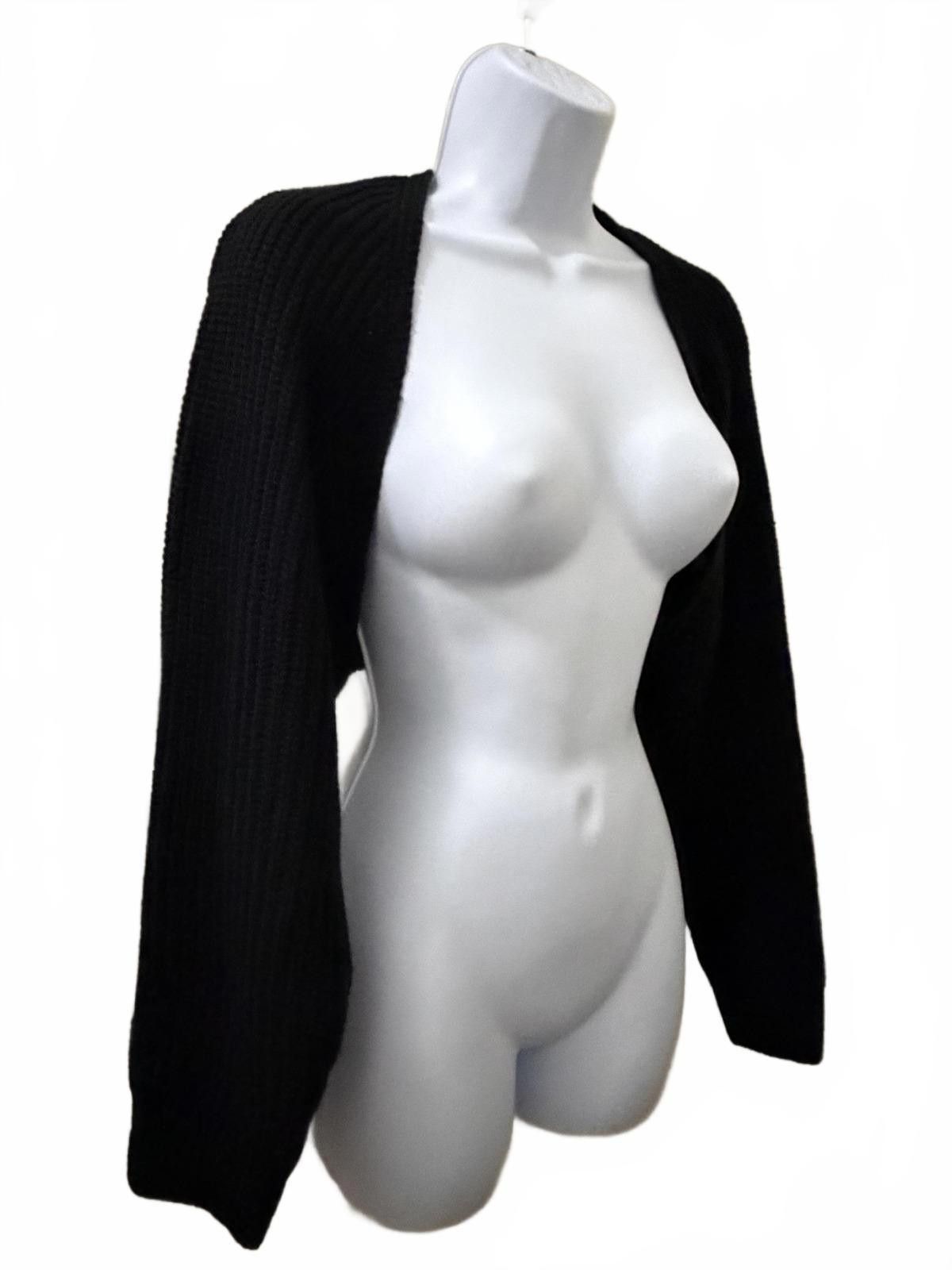 Other Chunky Knit Shrug Sweater in Black (X-SMALL) Size XS / US 0-2 / IT 36-38 - 1 Thumbnail