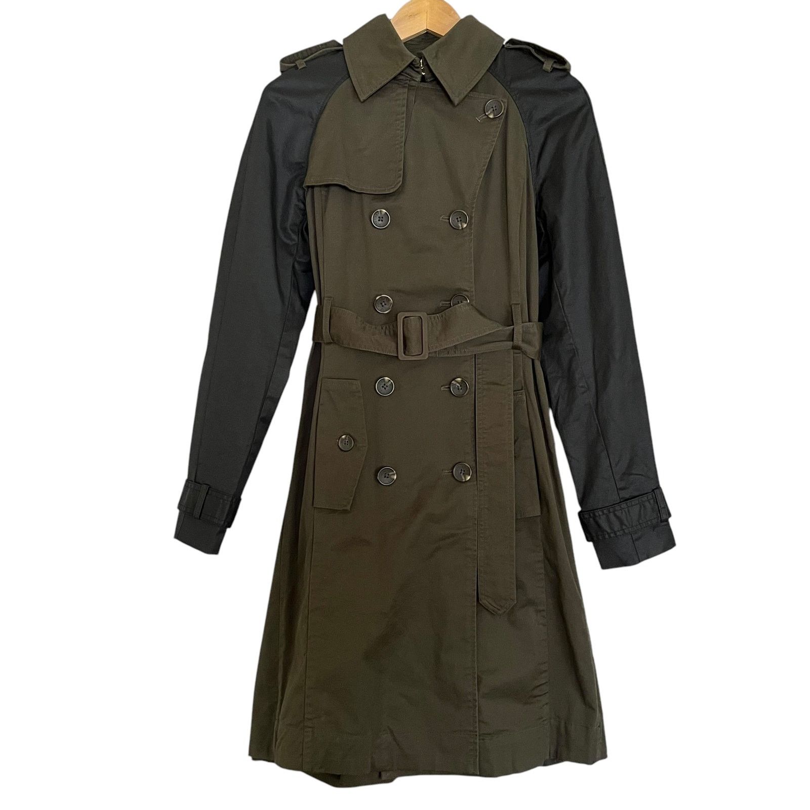 Altuzarra × Target Basics NWT Altuzarra x Target Olive Green Cotton Twill Trench Coat Size XS / US 0-2 / IT 36-38 - 1 Thumbnail