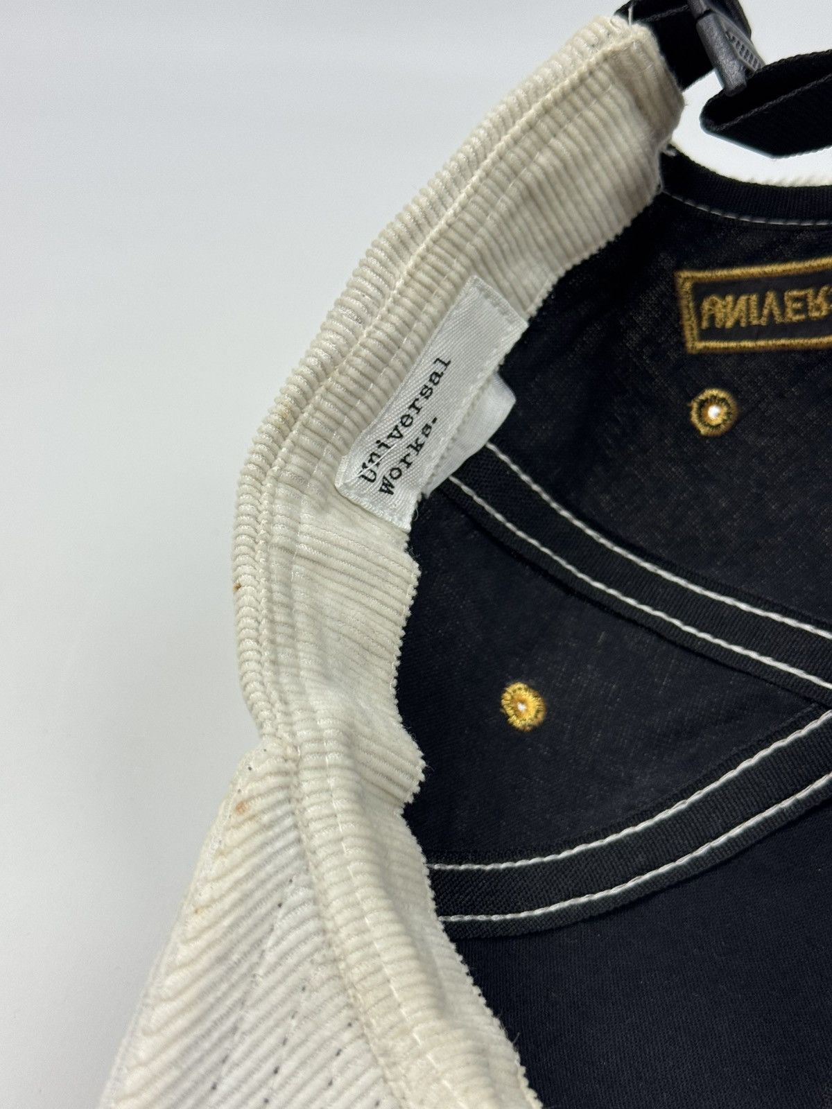 Universal Works Universal Works Corduroy Old White Basic Cap Size ONE SIZE - 12 Thumbnail