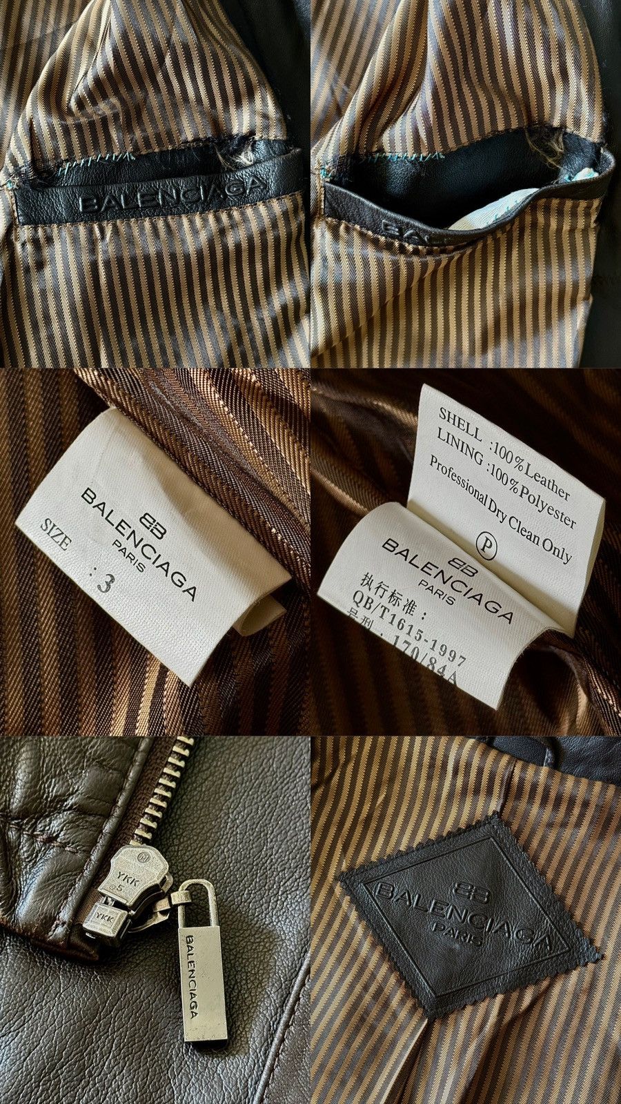 Balenciaga Balenciaga - 1997 -Nicolas Ghesquière -Zip Up Leather Jacket Size US M / EU 48-50 / 2 - 24 Thumbnail