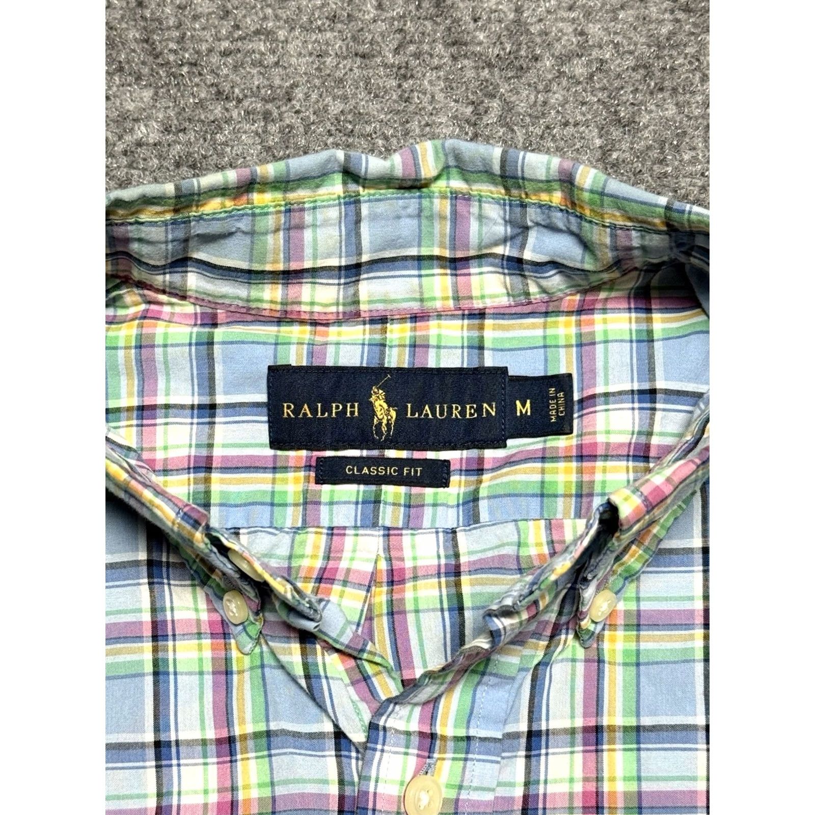 Polo Ralph Lauren Polo Ralph Lauren Shirt Mens Medium Blue PinkPink Yellow Easter Plaid Church Button-Up Size US M / EU 48-50 / 2 - 3 Thumbnail