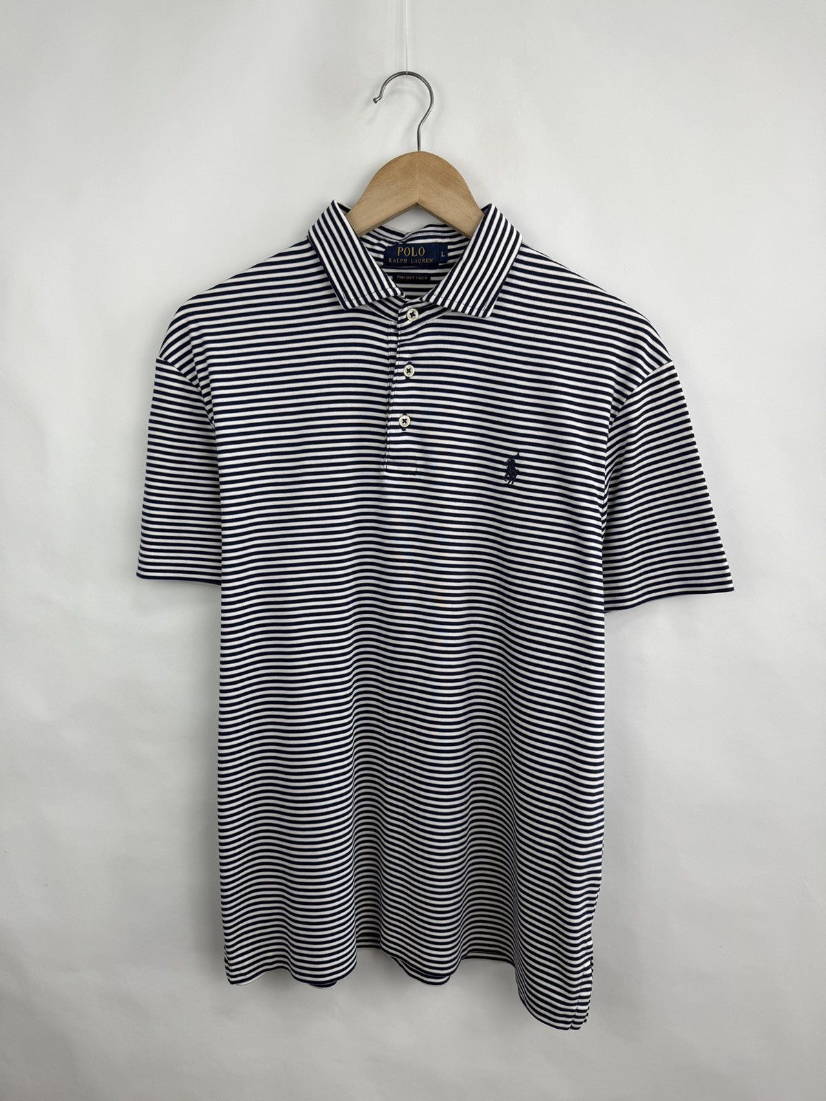 Polo Ralph Lauren 🇺🇸 Polo Ralph Lauren Pima Soft Touch Luxury Polo T-Shirt Size US L / EU 52-54 / 3 - 5 Thumbnail