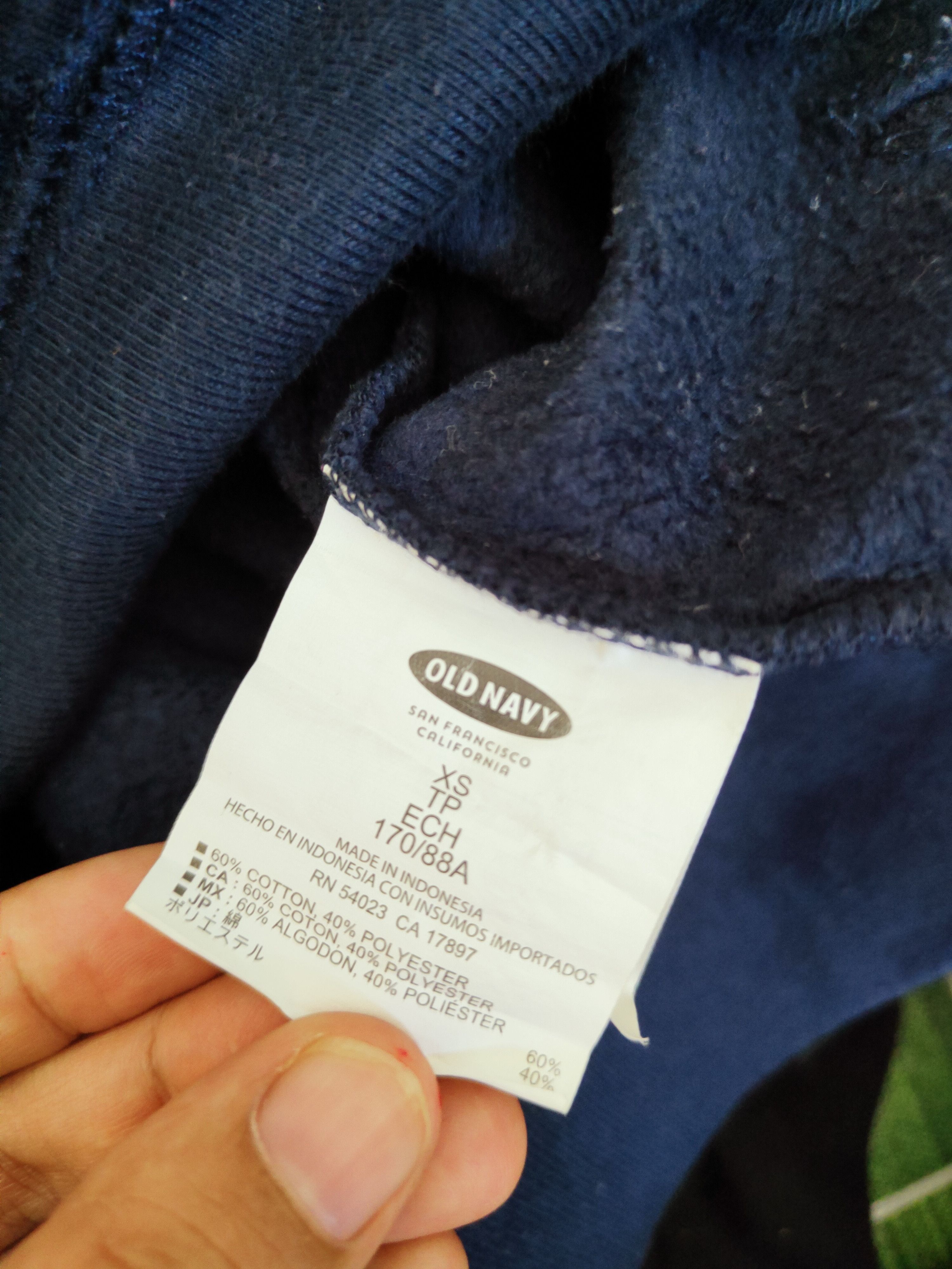 Japanese Brand Old Navy Dark Blue Hoodie Sweaters #W421 Size US XS / EU 42 / 0 - 13 Thumbnail