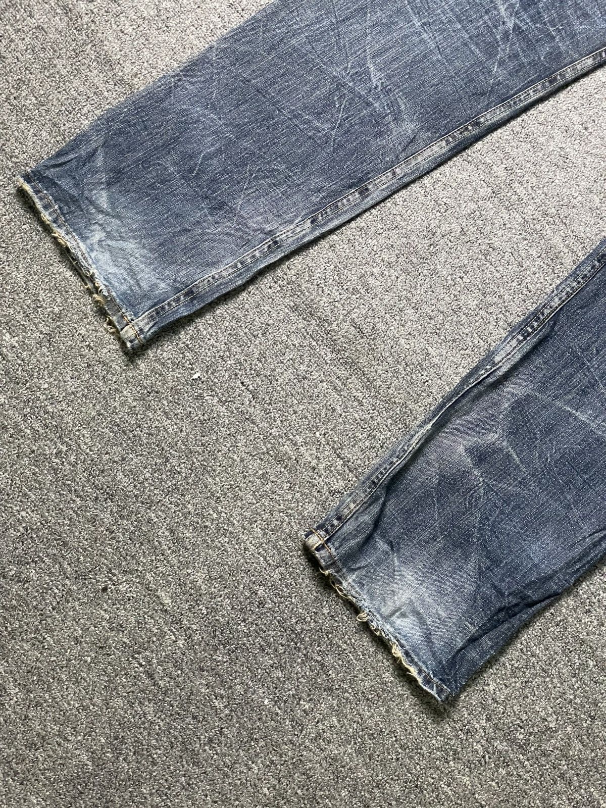 Japanese Brand Vintage ORIRIN Japan Distressed Denim Jeans (99) Size US 32 / EU 48 - 10 Thumbnail