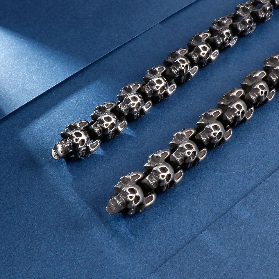 Other Evil Ghost Head Skulls Bracelet Size ONE SIZE - 4 Thumbnail