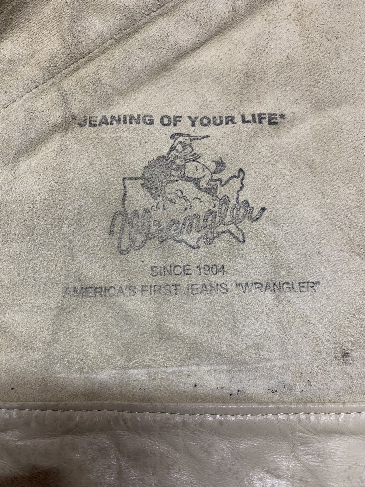 Vintage WRANGLER VINTAGE LEATHER JACKET Size US M / EU 48-50 / 2 - 16 Thumbnail