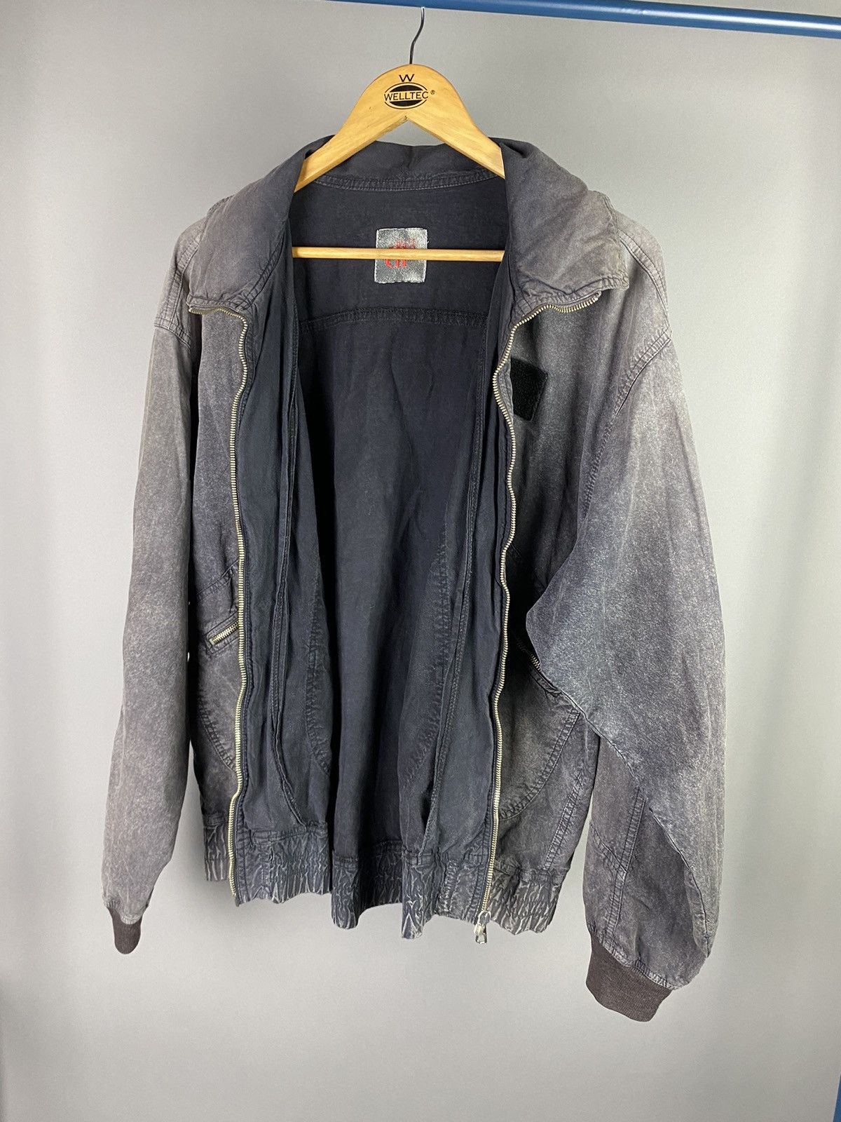 Vintage Vintage BELFE Hooded Jacket in Washed Grey Size US M / EU 48-50 / 2 - 13 Thumbnail