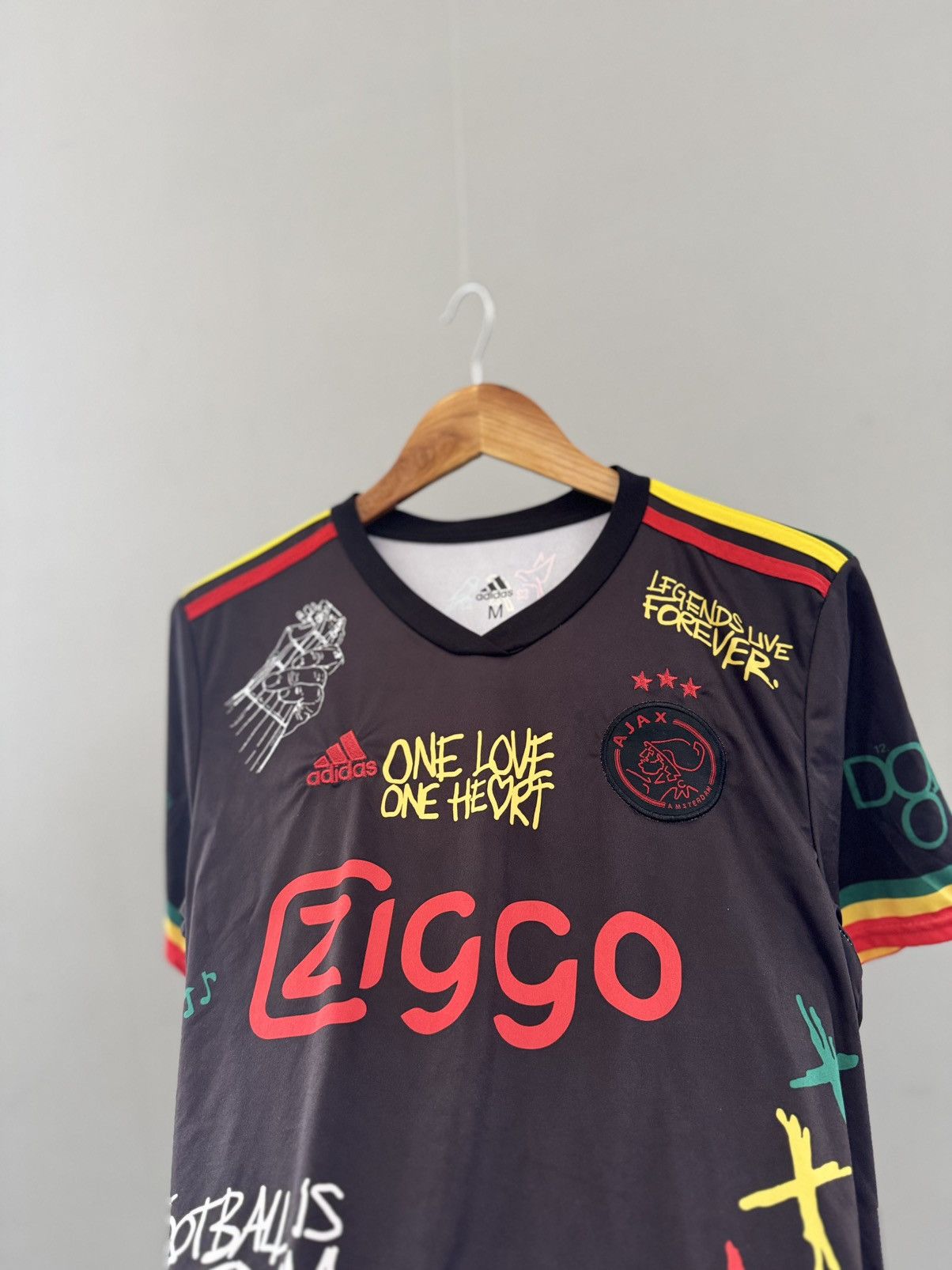 Vintage Vintage Ajax × Bob Marley Jersey blokcore Size US M / EU 48-50 / 2 - 4 Thumbnail