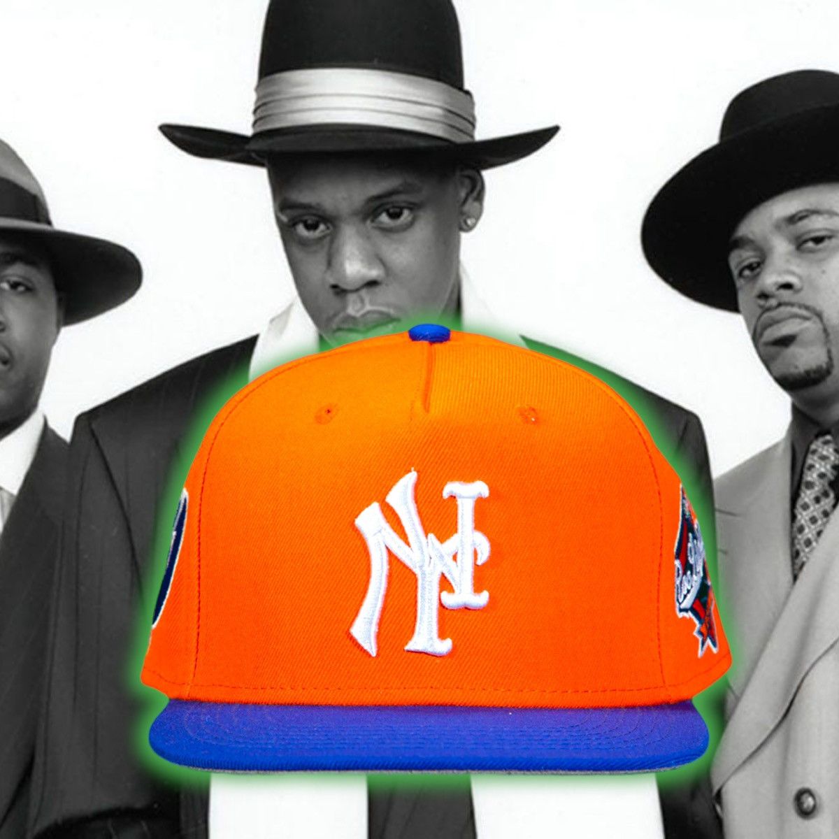 image of Twnty Two Twnty-Two Official Roc La Familia Snapback in Blue/Orange, Men's