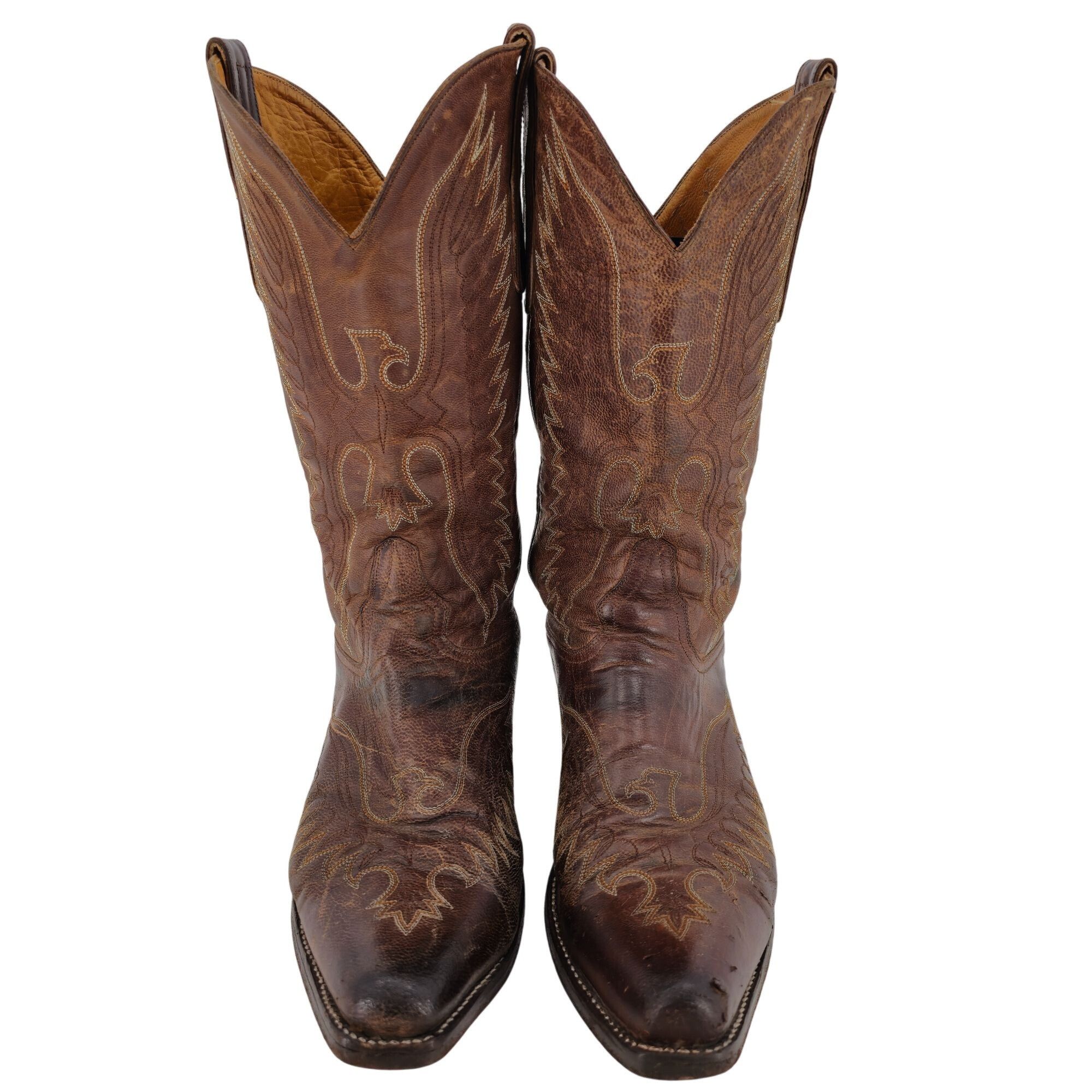 Old Gringo Old Gringo Eagle Snip Toe Men 9.5D Brown Leather Cowboy Boot Size US 9.5 / EU 42-43 - 2 Thumbnail