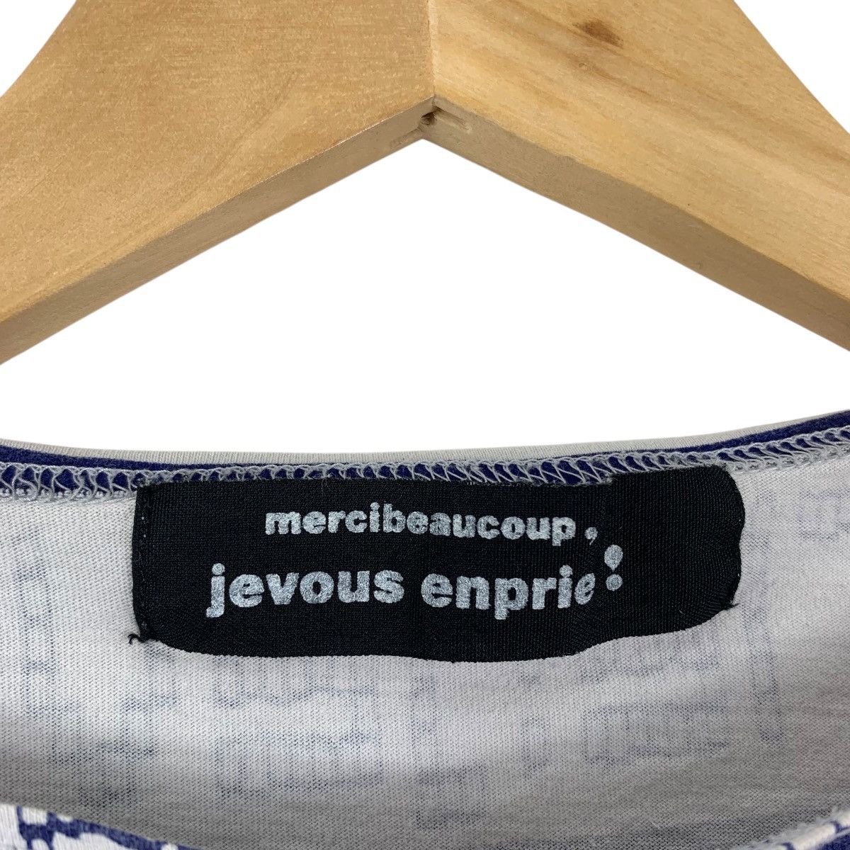 Issey Miyake ISSEY MIYAKE MERCIBEAUCOUP Jevous Enpriel Overprint Tshirt Size M / US 6-8 / IT 42-44 - 4 Thumbnail