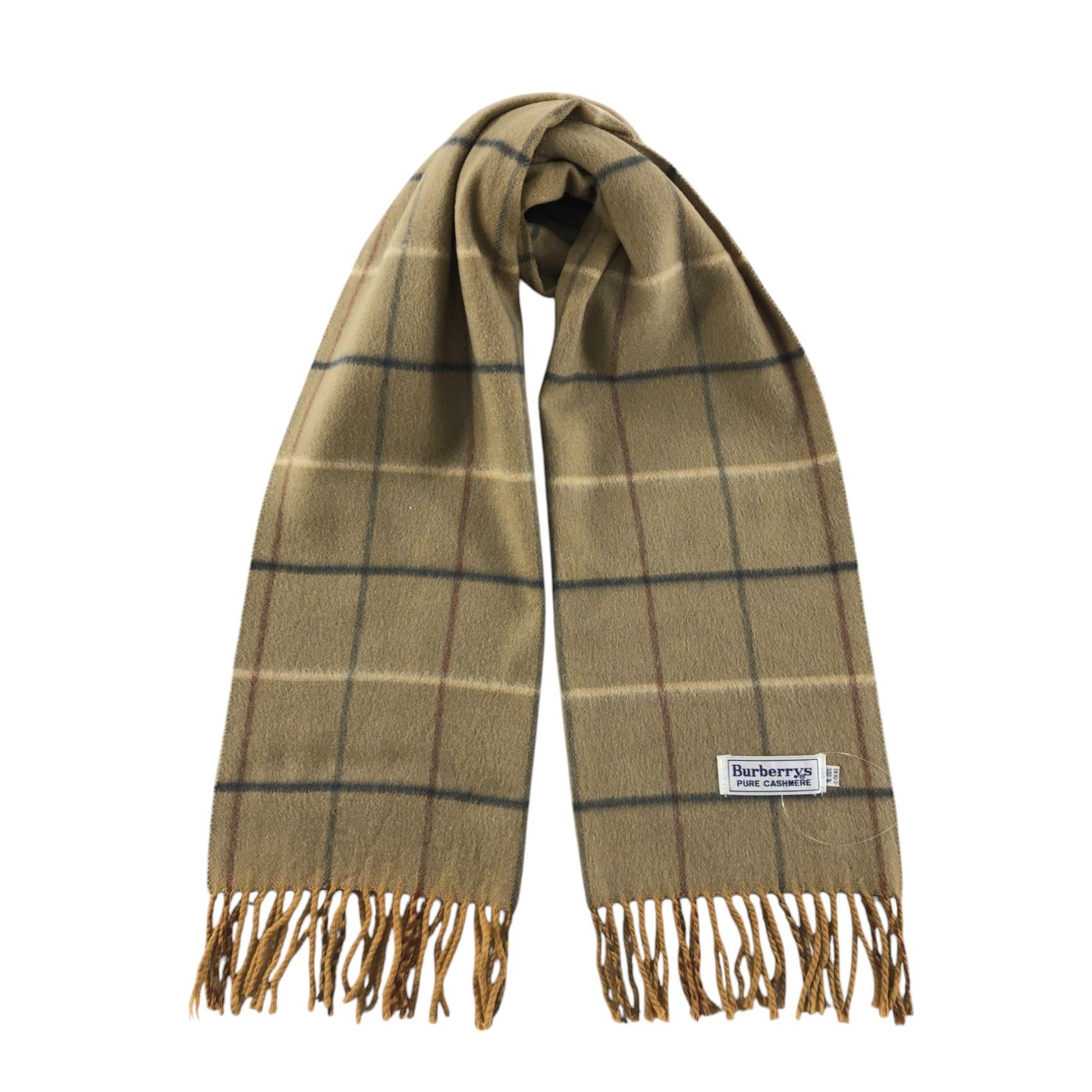 Burberry × Vintage Burberry Scarf / Muffler / Neckwear - WW2896 Size ONE SIZE - 1 Thumbnail