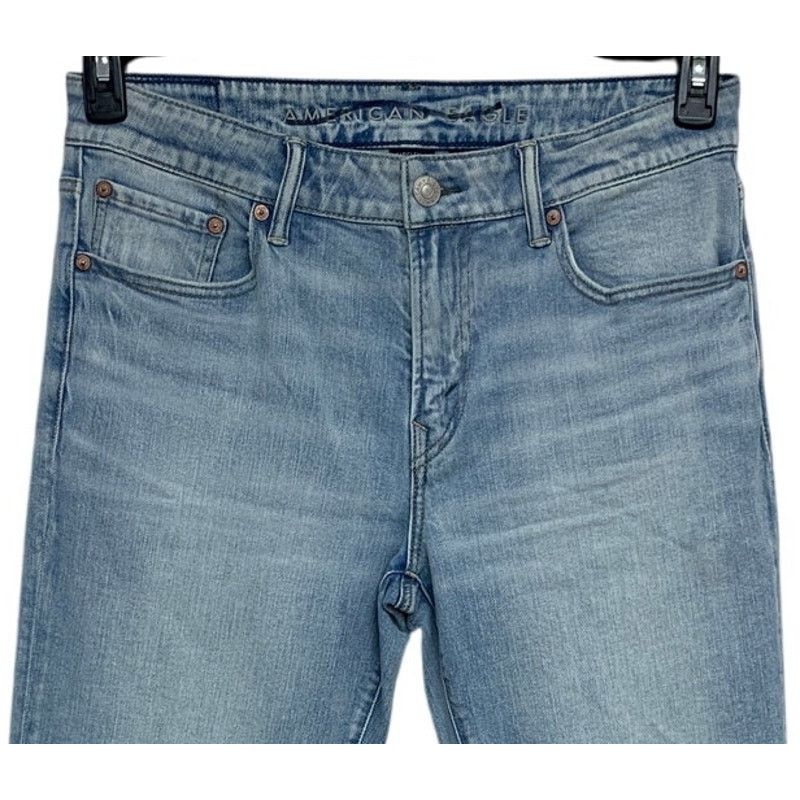 American Eagle Outfitters New American Eagle Mens 32 X 34 Boot Cut Denim Blue Jeans Size US 32 / EU 48 - 2 Thumbnail