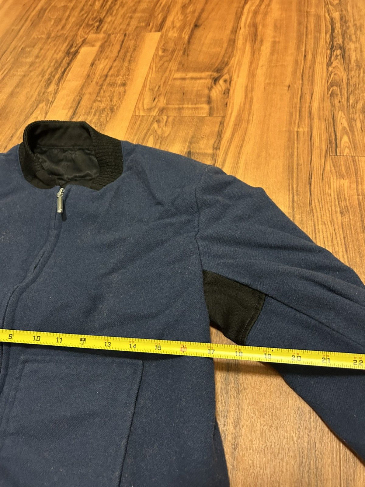Balenciaga Y2K Authentic Balenciaga Navy Bomber Zip Up Jacket Size US M / EU 48-50 / 2 - 5 Thumbnail