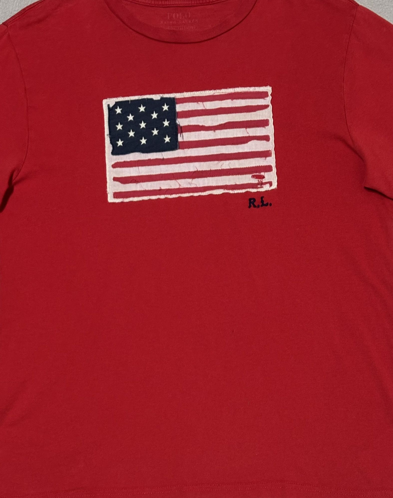 Polo Ralph Lauren Polo Ralph Lauren Flag Red T-Shirt size. L Size L / US 10 / IT 46 - 4 Thumbnail
