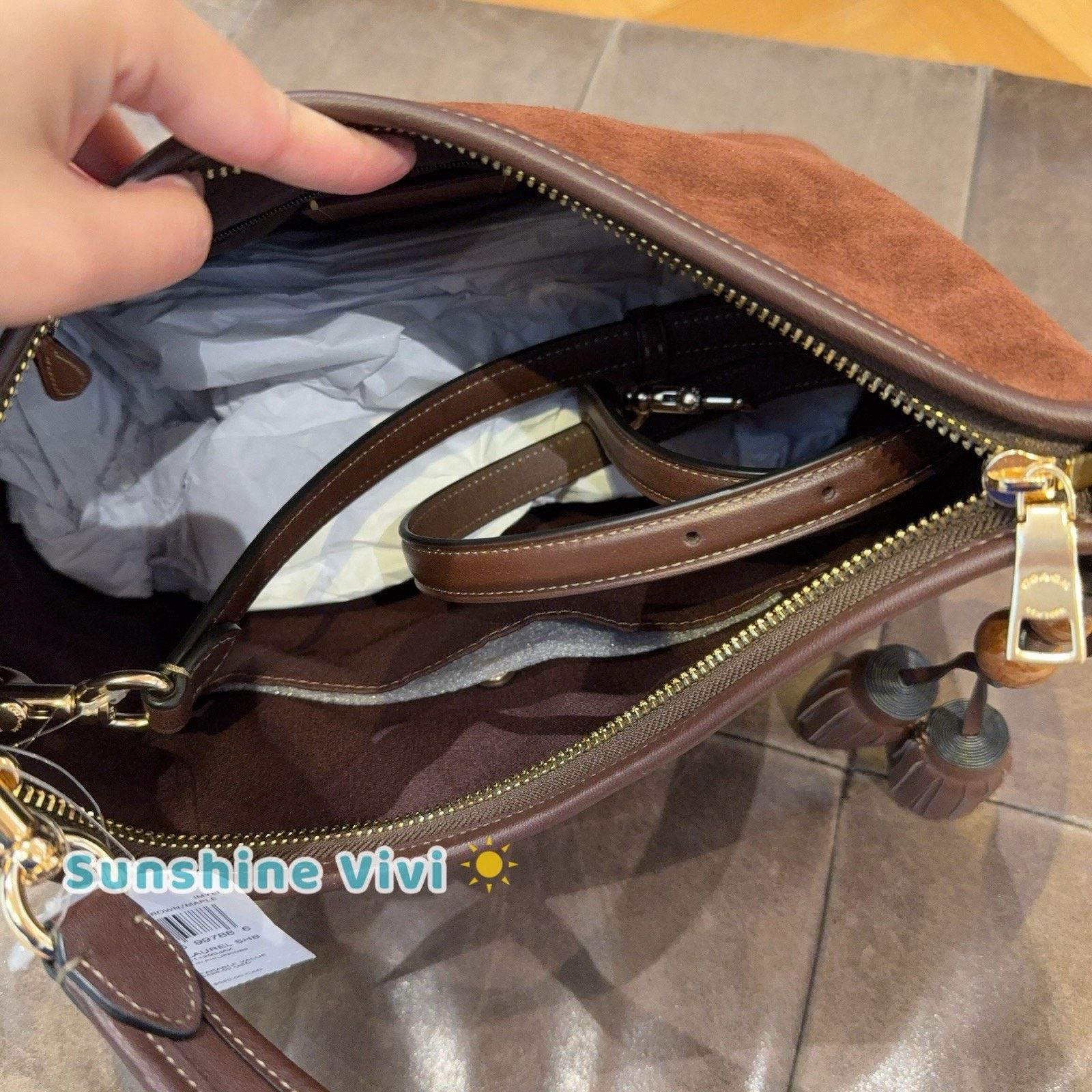 Coach NWT COACH Laurel Shoulder Bag Tassels CCC75 Brown/Maple Size ONE SIZE - 6 Thumbnail