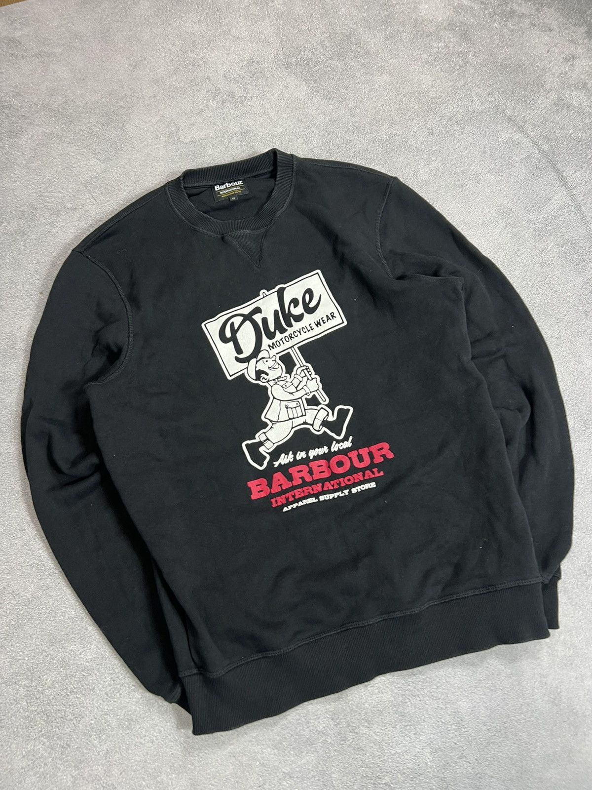 Barbour Barbour International Black Hype Y2K Luxury Sweatshir Size US M / EU 48-50 / 2 - 3 Thumbnail