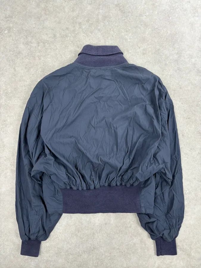Vintage 2000s Gianni Versace Versus Navy Minimalist Light Bomber Jacket Size US S / EU 44-46 / 1 - 5 Thumbnail
