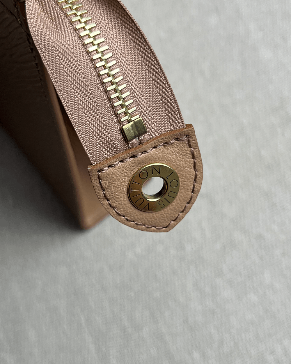 Louis Vuitton Louis Vuitton Saffiano Leather Tan Pouch Size ONE SIZE - 7 Thumbnail