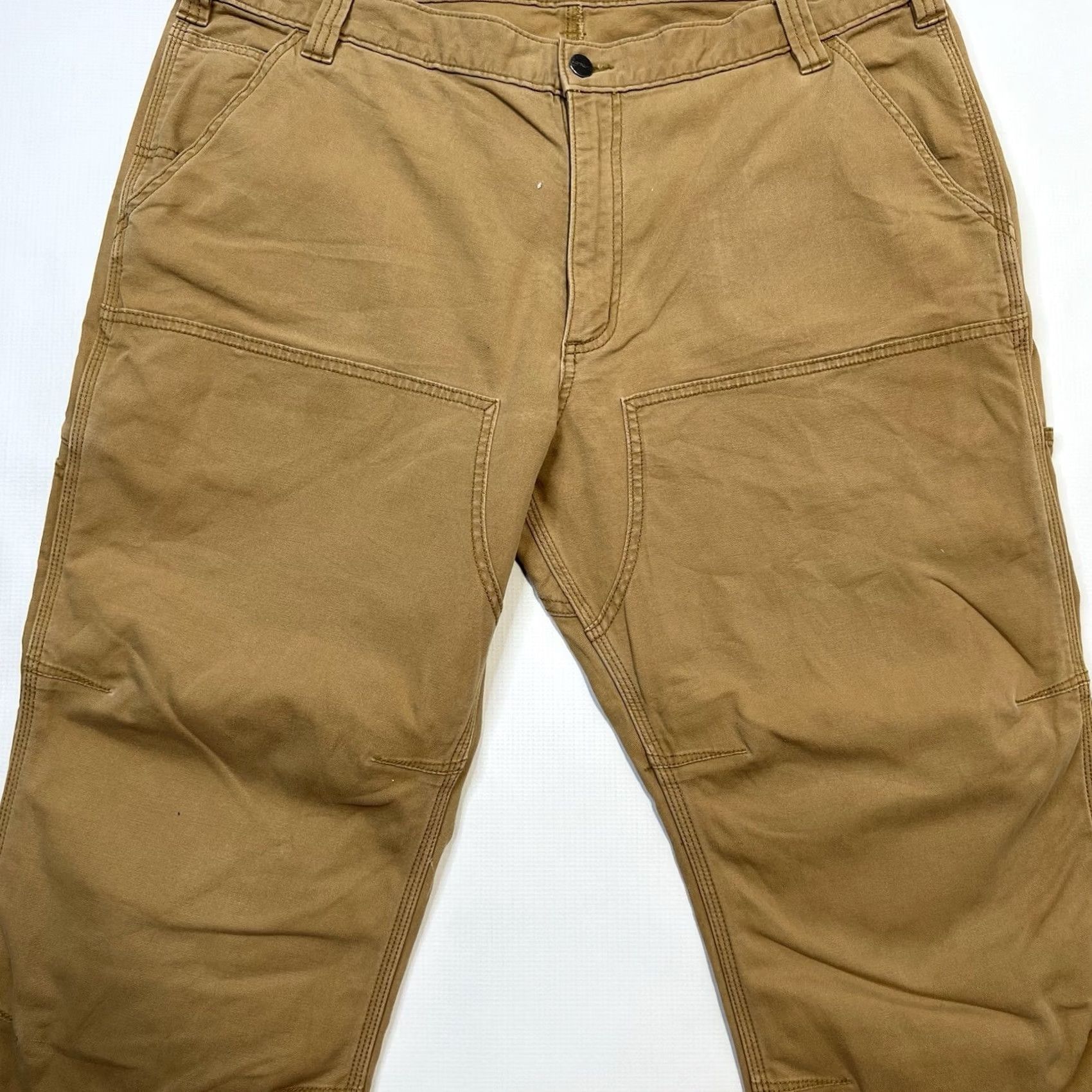Carhartt Carhartt Loose Regular Fit Double Knee Work Duck Pants Sz 40x30 Brown Canvas 5-Pocket Carhartt Rugged Flex BN2802-M Mens Pants Size US 40 / EU 56 - 5 Thumbnail