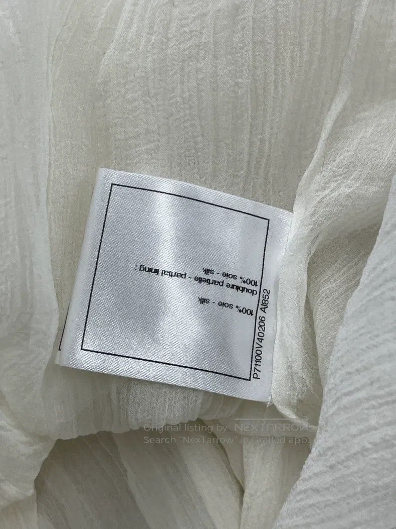 Chanel Chanel High-end handicraft series white ruffle silk shirt Size XS / US 0-2 / IT 36-38 - 6 Thumbnail