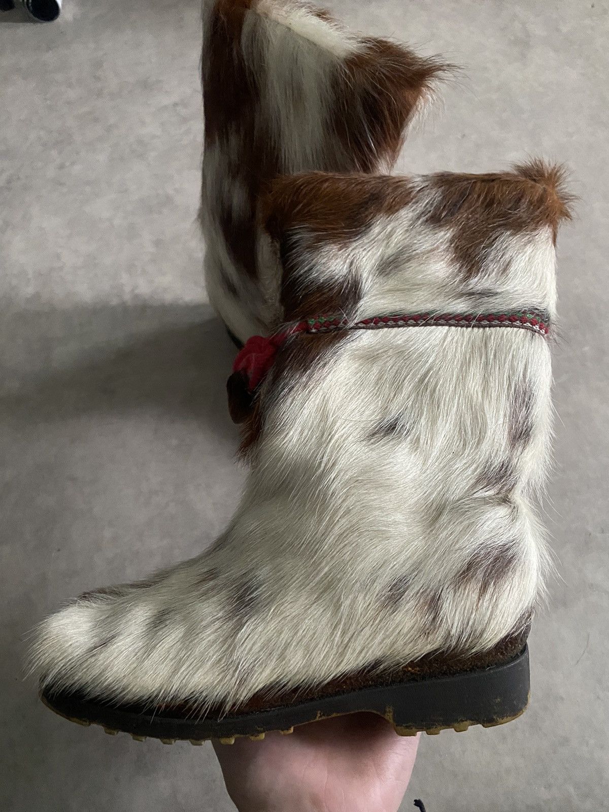 Vintage Sherpa fur boots Size US 4 / IT 34 - 6 Thumbnail