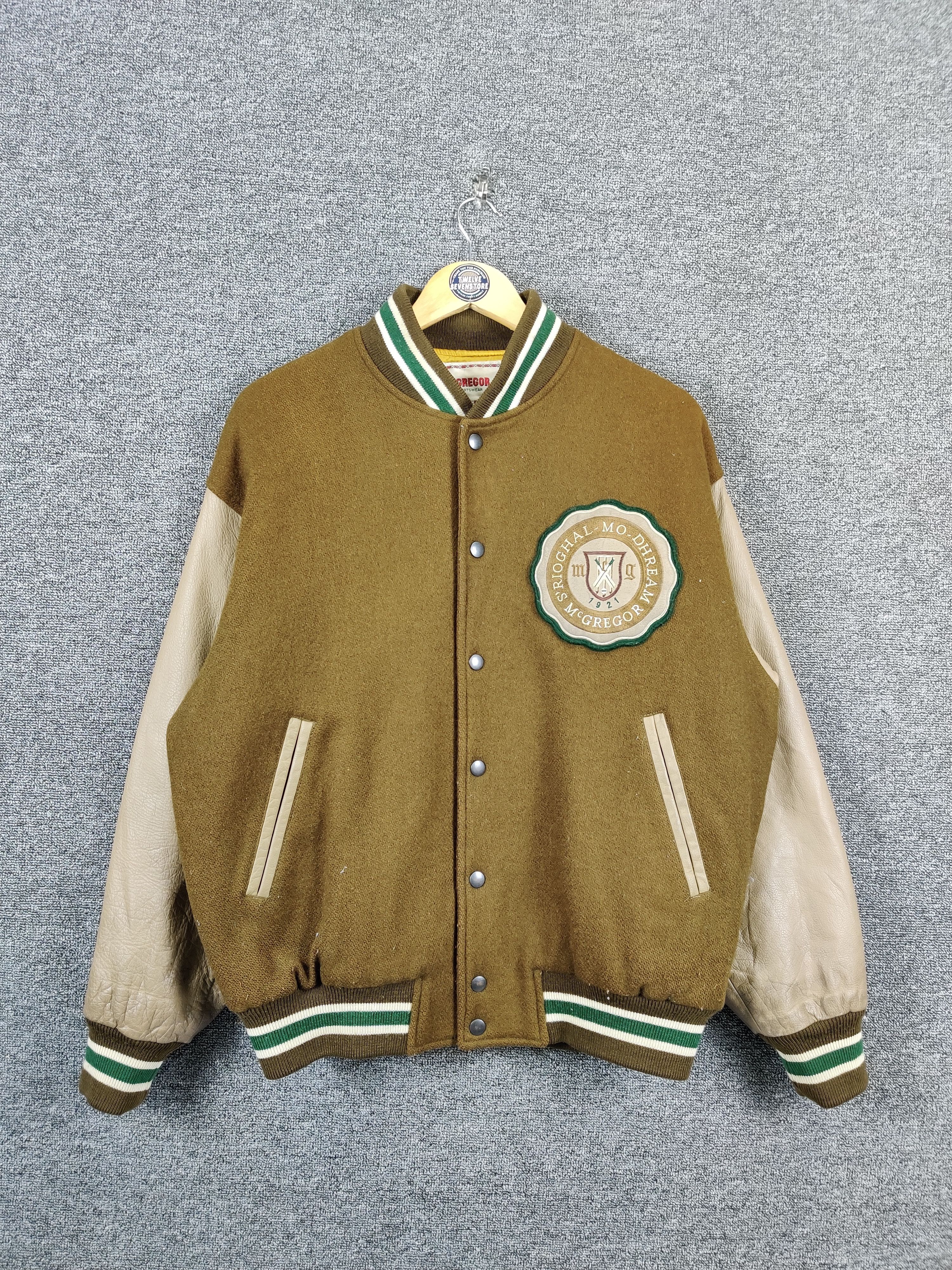 McGregor Vintage 90s McGregor Wool Varsity Leather Jacket Size US L / EU 52-54 / 3 - 4 Thumbnail