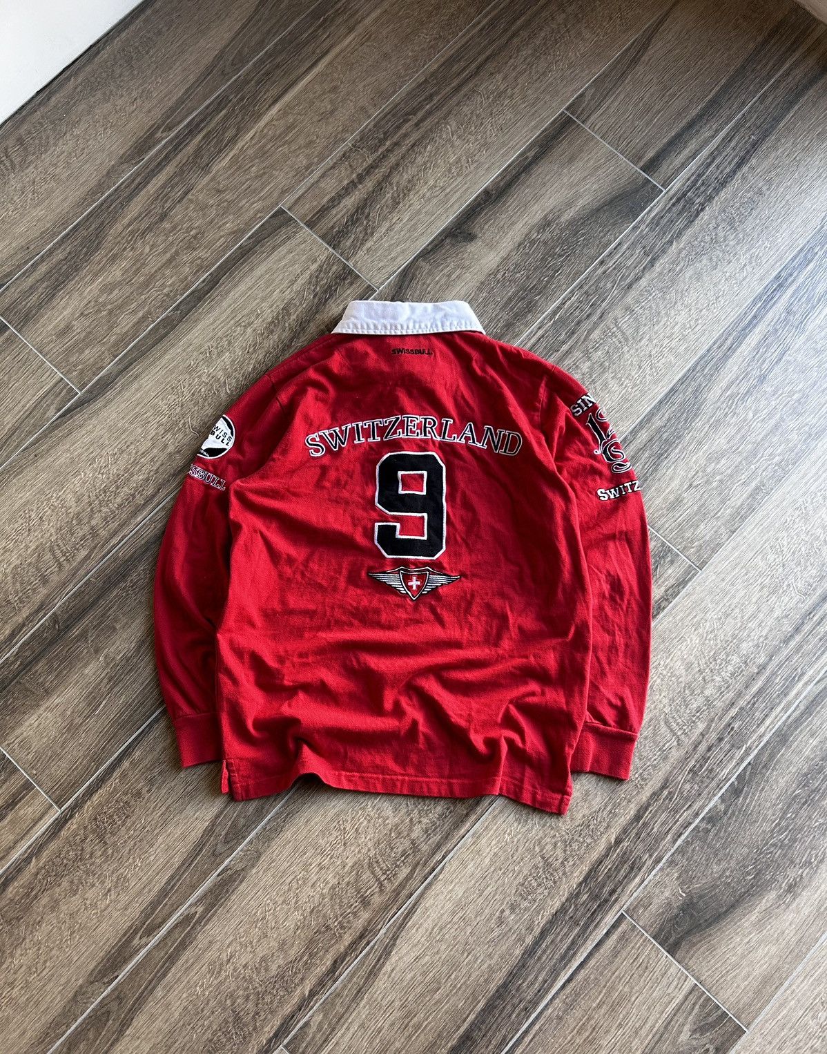 Jerzees × Rugby Ralph Lauren × Swiss Legend Vintage Swiss Bull rugby jersey big logo y2k Size US S / EU 44-46 / 1 - 2 Thumbnail