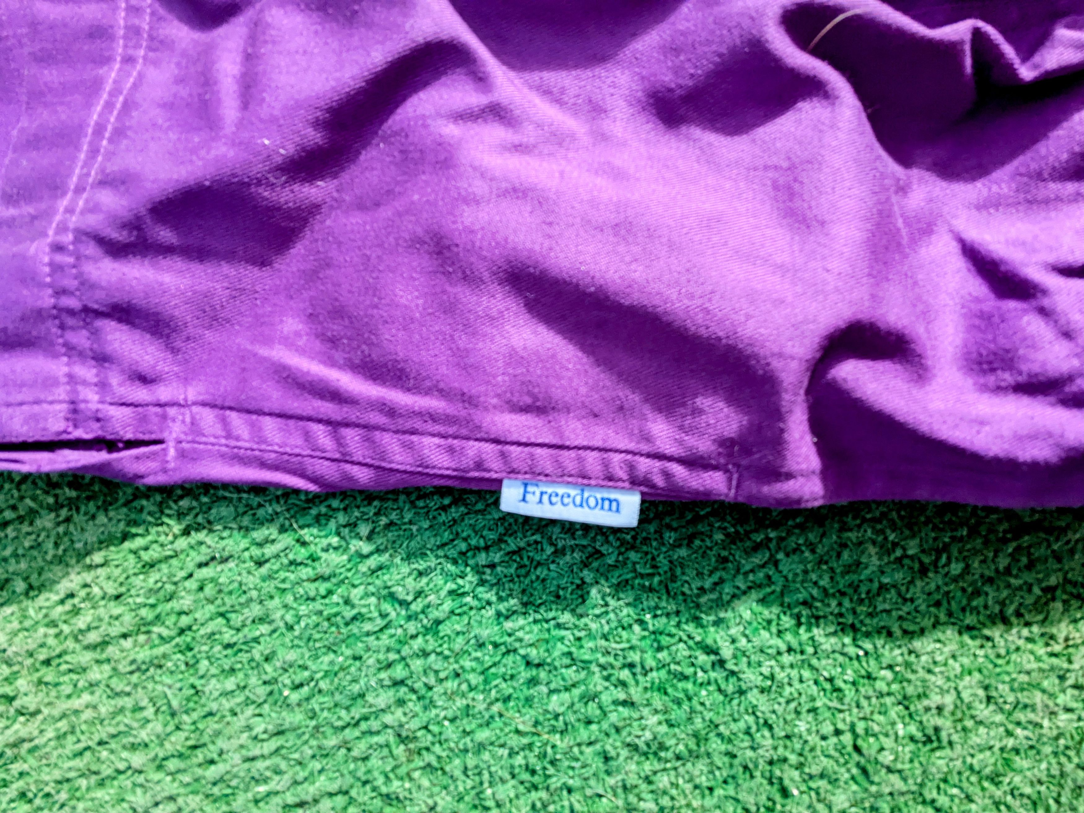 Other Vintage 1980s Purple Freedom Cotton Drawstring Sports Shorts Size 26" / US 2 / IT 38 - 3 Thumbnail