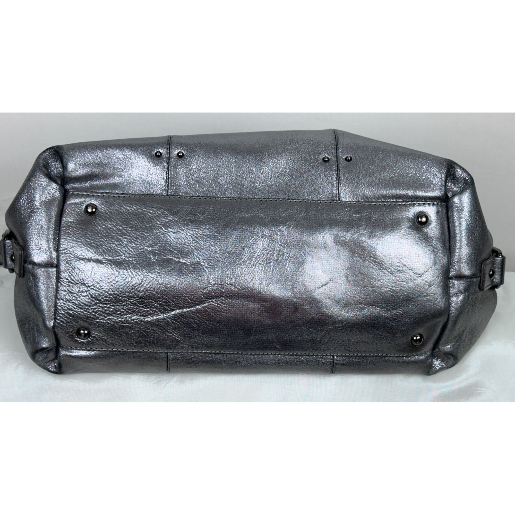 Kenneth Cole Kenneth Cole New York Metallic Silver Leather Shoulder Bag M Size ONE SIZE - 7 Thumbnail