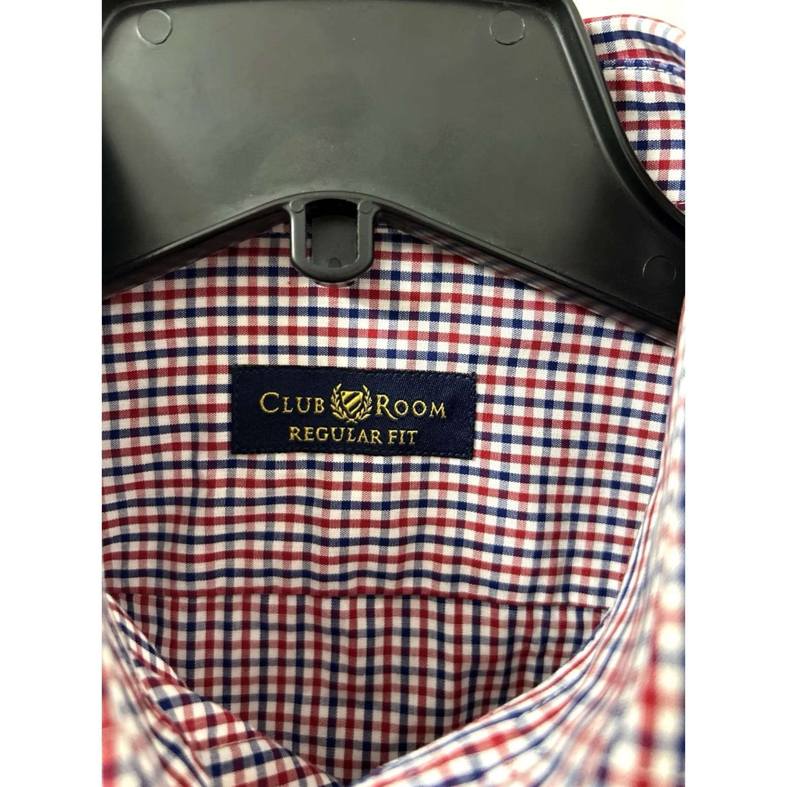 Club Room Club Room Shirt Mens 15 Red Plaid Dress Shirt L/S Wrinkle Resistant 100% Cotton Estate Button Up Gingham Collar Point Barrel Cuff Mens الشباب Size US M / EU 48-50 / 2 - 7 Thumbnail