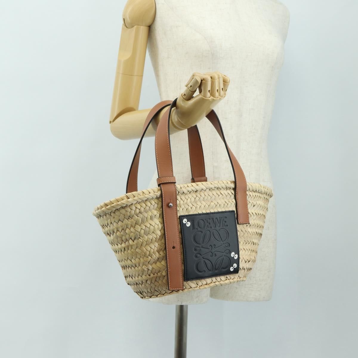 Loewe LOEWE Studio Ghibli Collaboration Hand Bag Raffia Beige Auth Size ONE SIZE - 21 Thumbnail