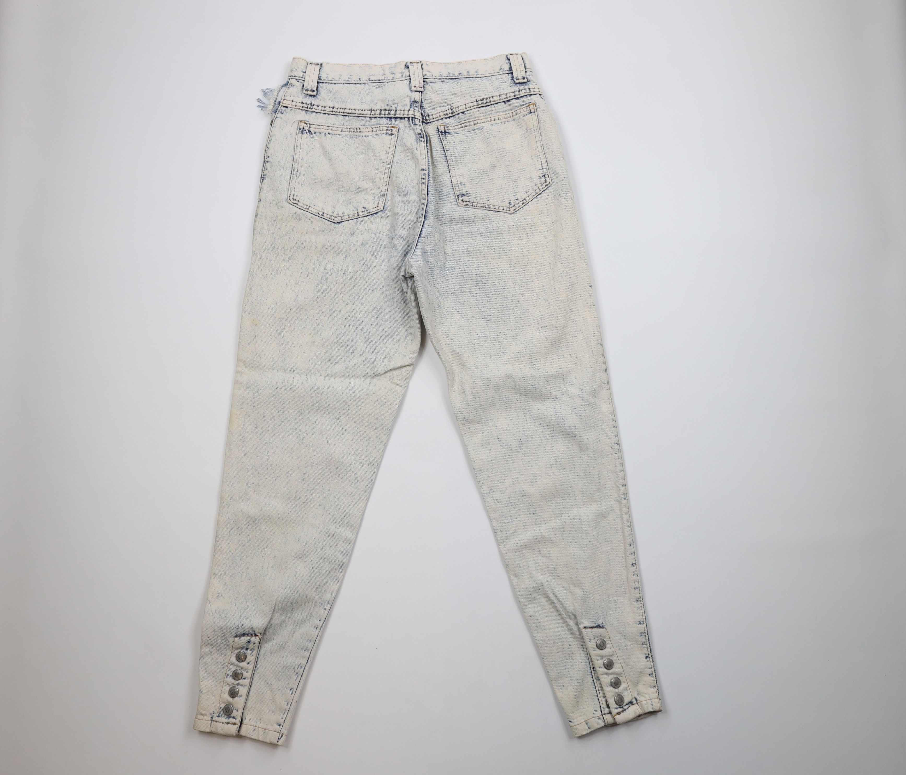 Vintage Vintage 90s IOU Streetwear Acid Wash Tapered Leg Denim Jeans Size 34" / US 12 / IT 48 - 8 Thumbnail