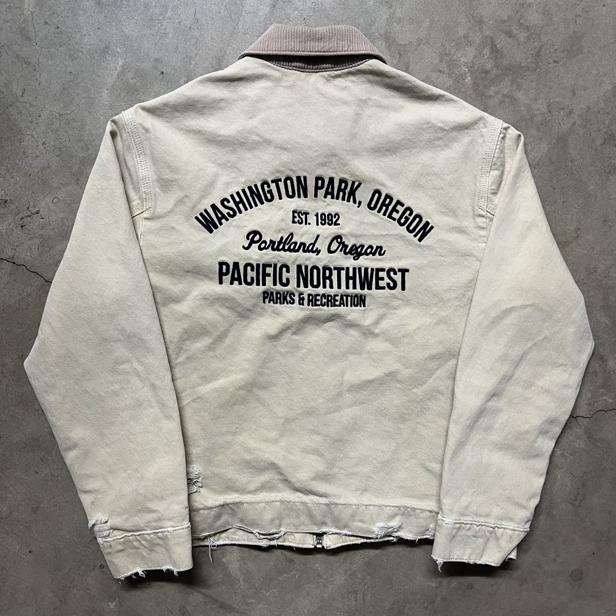 Abercrombie & Fitch × Carhartt × Dickies Abercrombie & Fitch Distressed Cropped Detroit Work Jacket Size US XS / EU 42 / 0 - 9 Thumbnail
