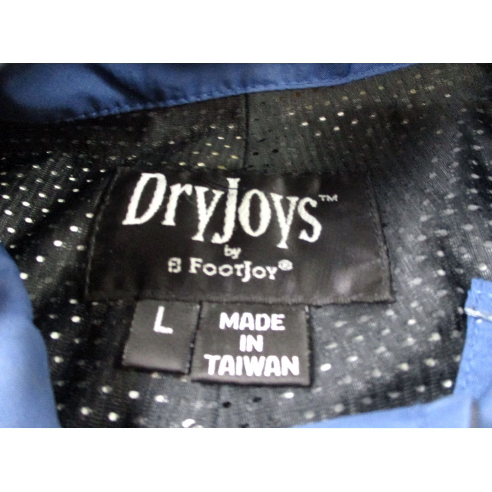 Footjoy Footjoy Golf Jacket Mens L Black Blue Dryjoys Waterproof Performance Rain Vest Size US L / EU 52-54 / 3 - 6 Thumbnail
