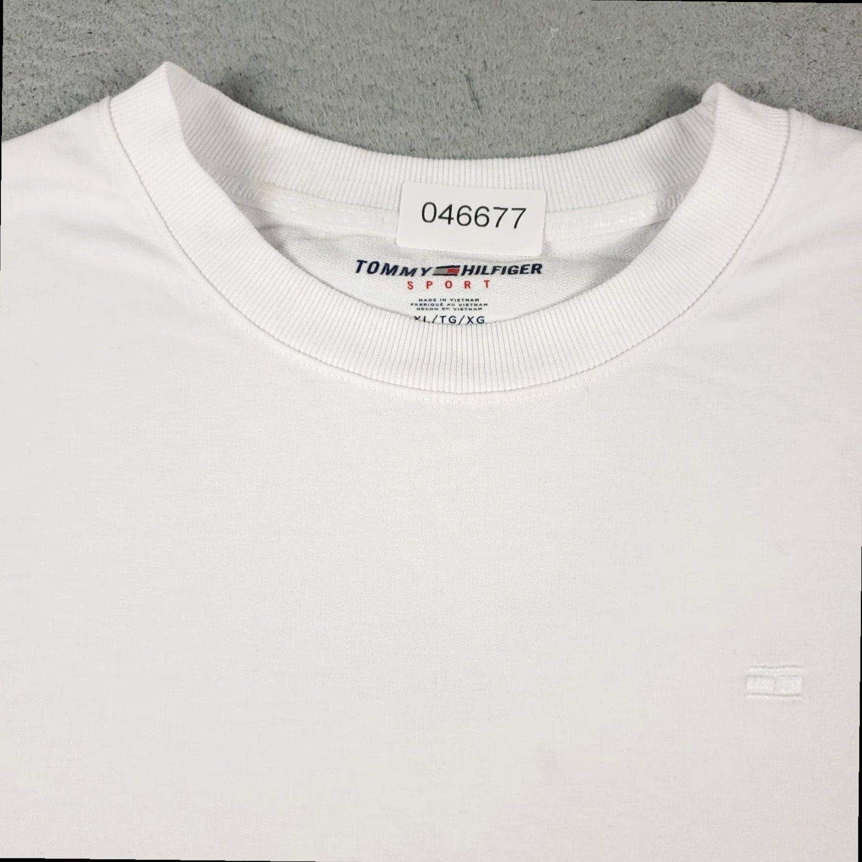 Tommy Hilfiger Tommy Hilfiger Pullover Sweater Womens XL White Cotton Crew Neck Short Sleeve Regular Fit Size XL / US 12-14 / IT 48-50 - 2 Thumbnail