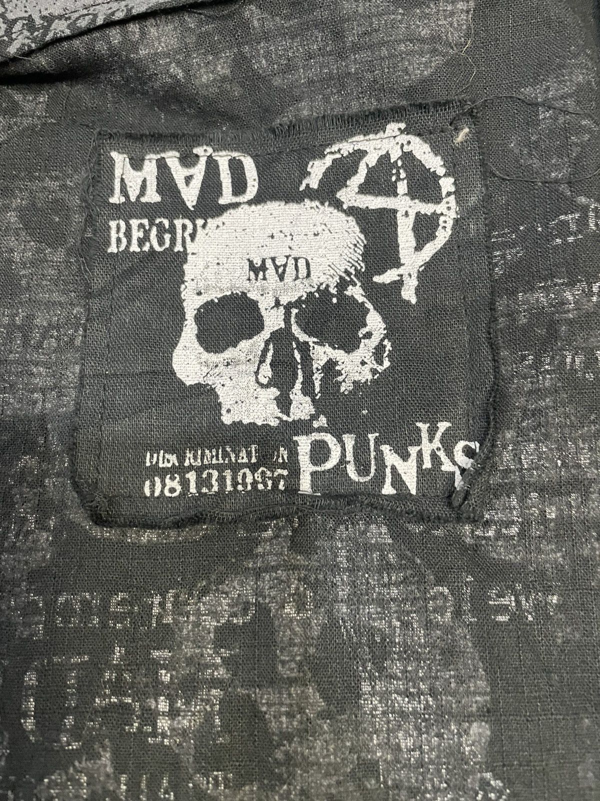 Seditionaries Mad Punks Skull Print Yukata Kimono Size US L / EU 52-54 / 3 - 9 Thumbnail