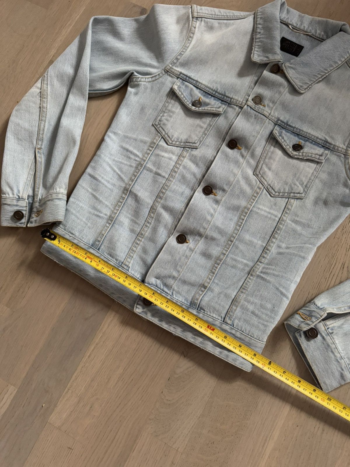 Saint Laurent Paris SAINT LAURENT denim jacket sizes in photos BY TAPE MEASURE Size US XS / EU 42 / 0 - 8 Thumbnail