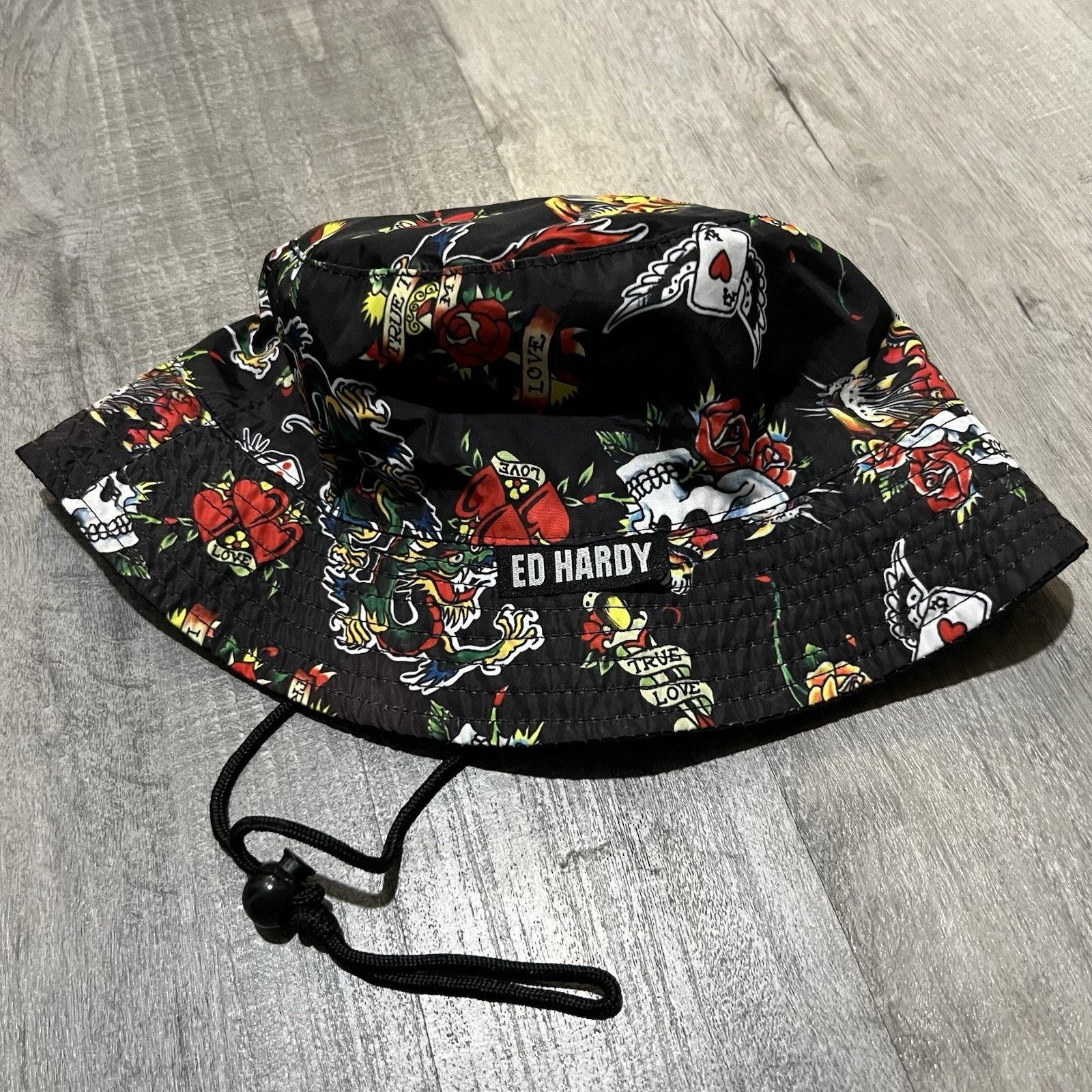 帽子 Glo gang Nappy Bucket Hat (Black) S/M Ed Hardy × Glo Gang Glo gang bucket hat | Grailed