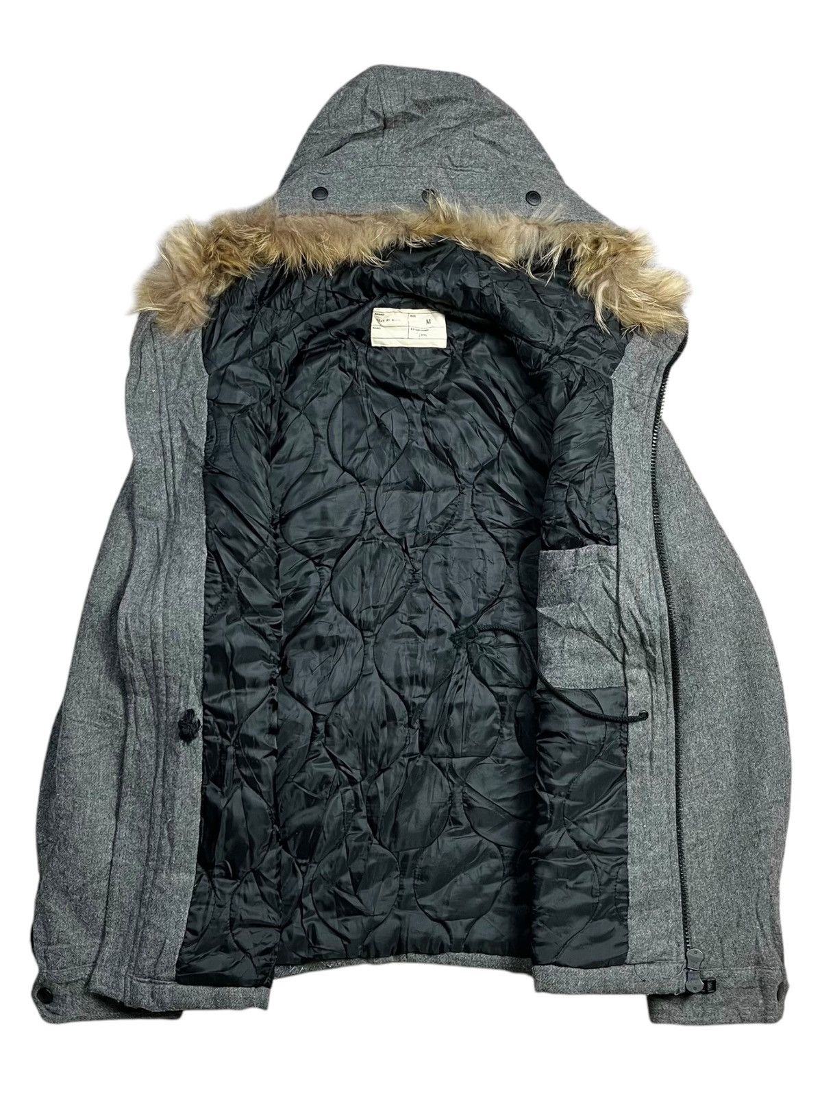 ADAM ET ROPE × If Six Was Nine × Le Grande Bleu (L.G.B.) 2000s Adam Et Rope - Raccoon Fur Hoodie Wool Size US M / EU 48-50 / 2 - 2 Thumbnail