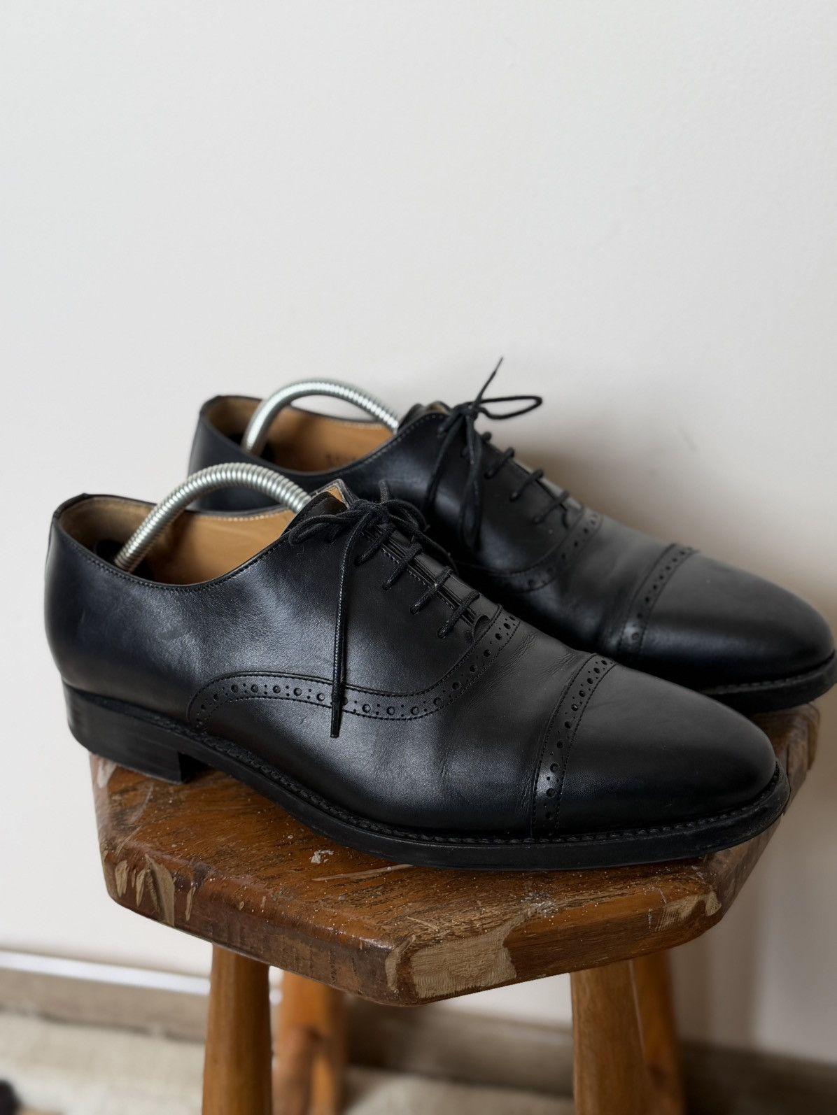 Vintage Vintage Classic Leather Black Shoes Sneakers Y2K guidi vibe Size US 8.5 / EU 41-42 - 10 Thumbnail