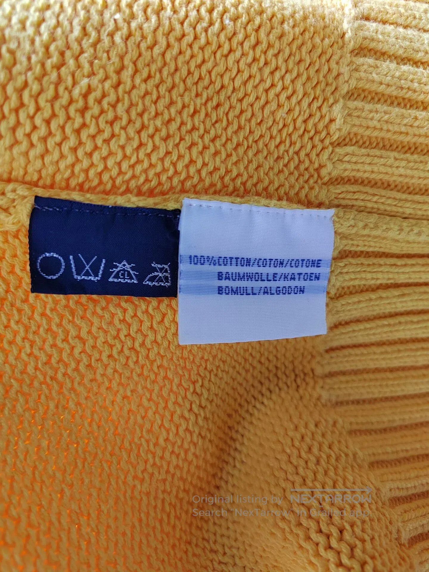 Polo Ralph Lauren Ralph Lauren Yellow Cotton Sweater XL. Size US XL / EU 56 / 4 - 5 Thumbnail