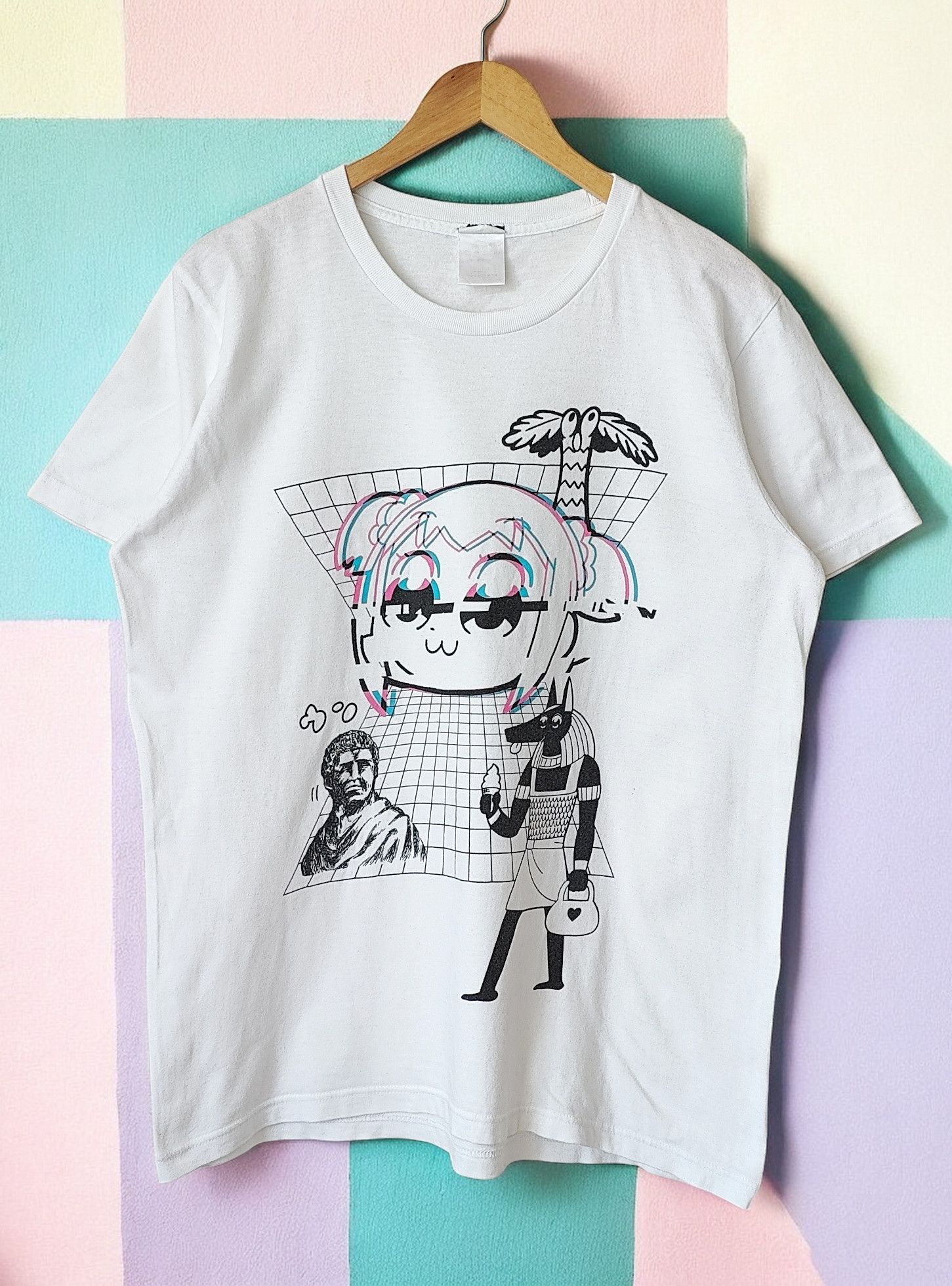 Anime RARE Anime COSPA x Pop Team Epic Kusowave Vintage Tshirt Size US XL / EU 56 / 4 - 1 Thumbnail