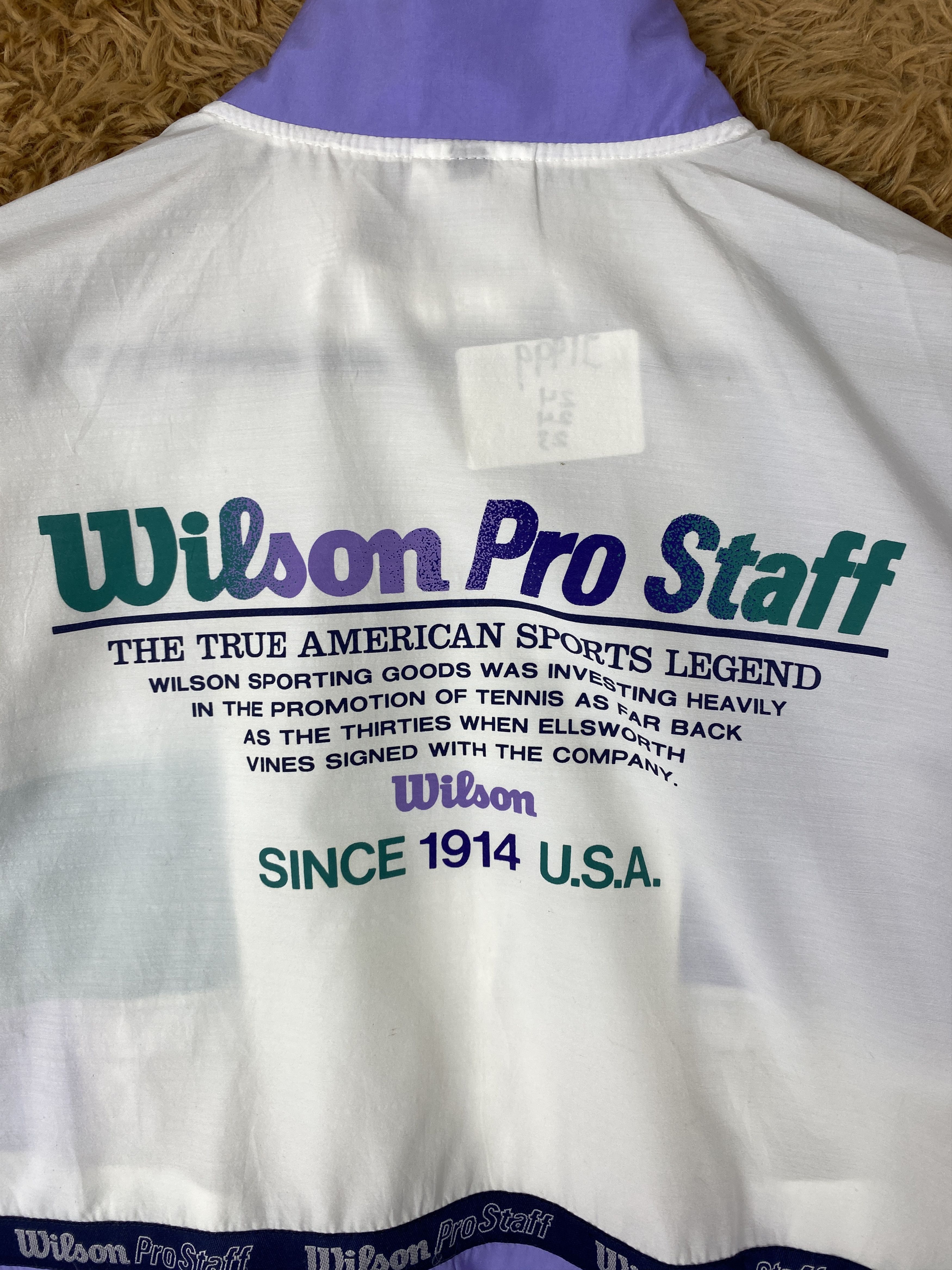 Vintage Vintage 90s Wilson Tape on Jacket J1999 Size US M / EU 48-50 / 2 - 9 Thumbnail