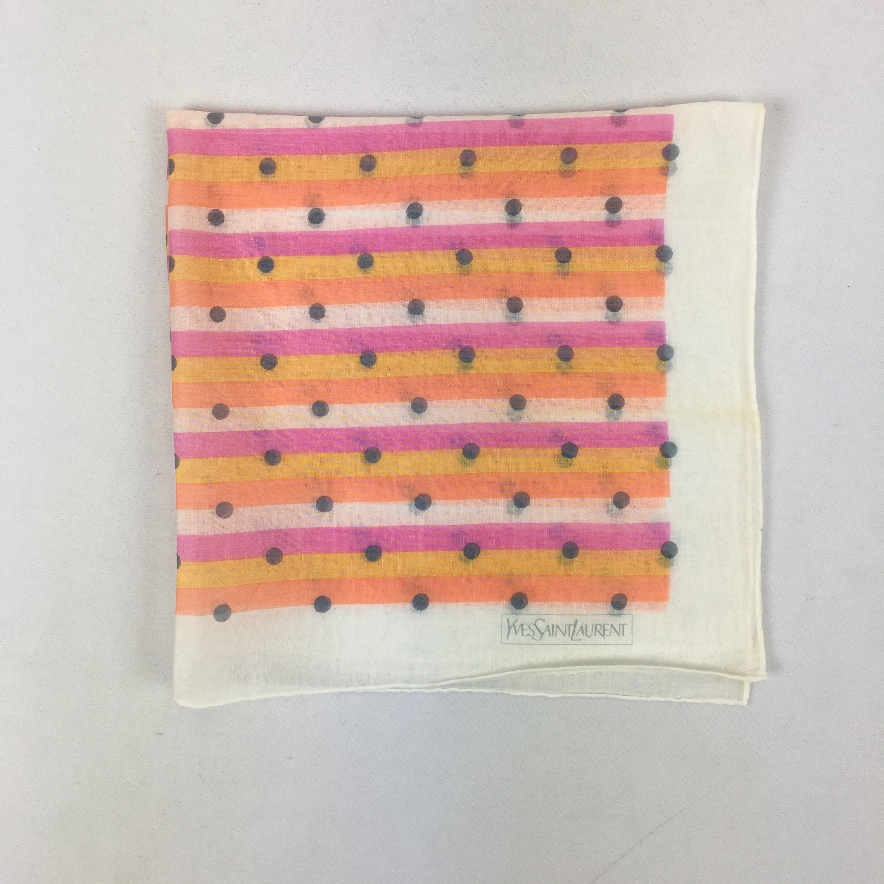 Japanese Brand Yves Saint Laurent Handkerchief Neckerchief Bandana Size ONE SIZE - 4 Thumbnail
