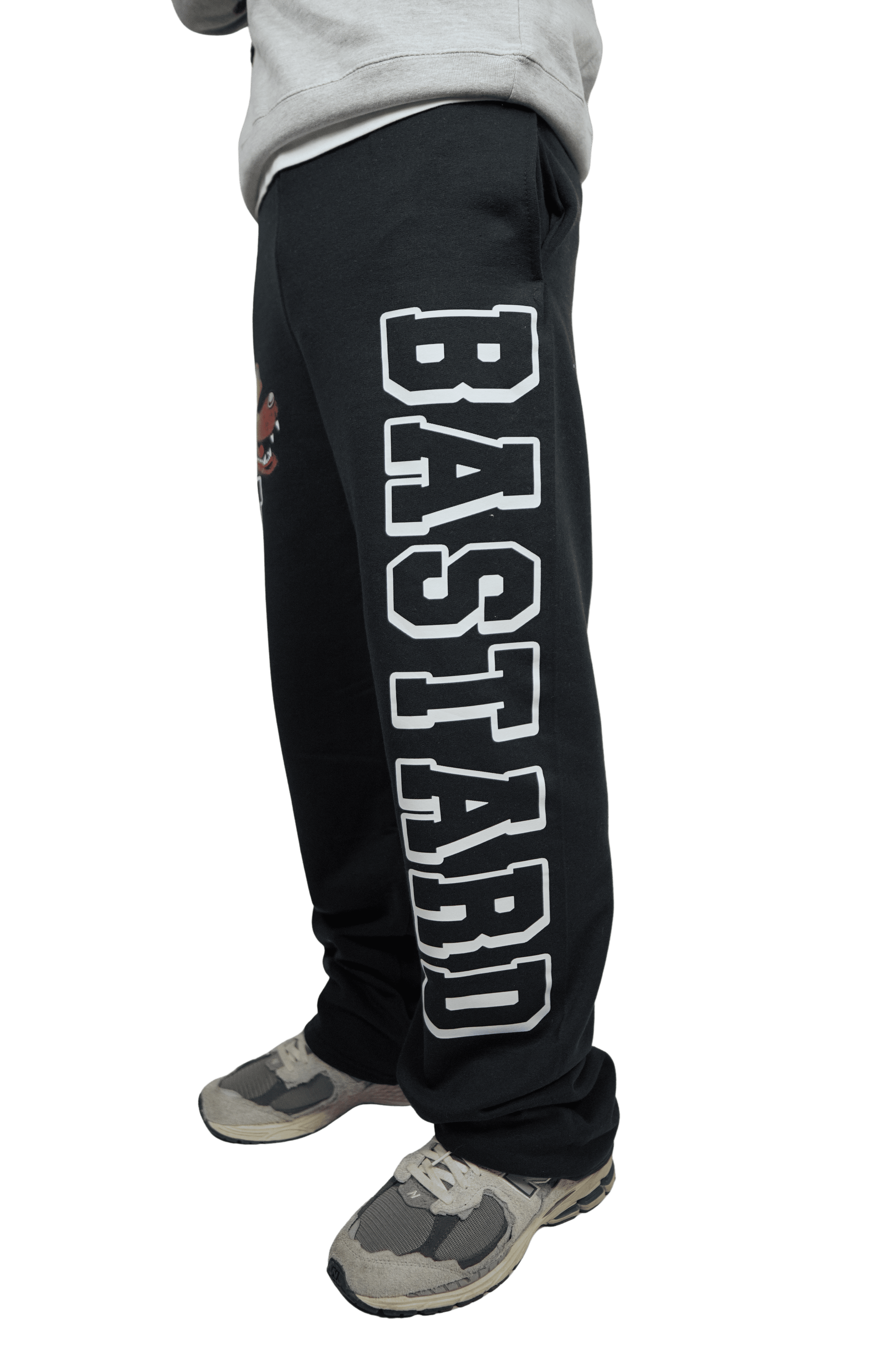 Japanese Brand × Vintage Black Bastard University Sweatpants Size US 32 / EU 48 - 2 Thumbnail
