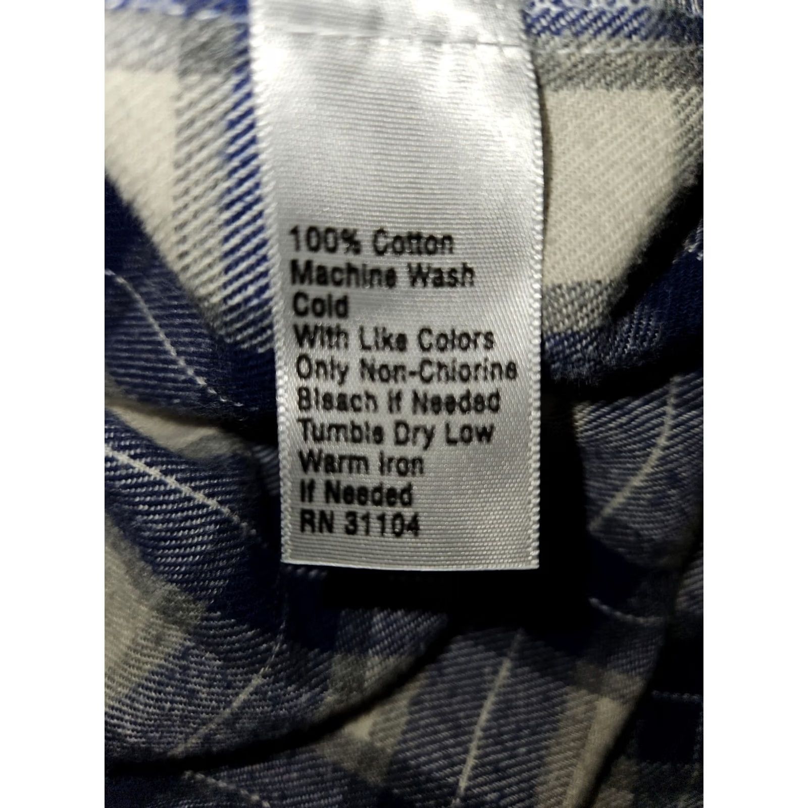 Vintage Saddlebred Button-Up Shirt Men XXL Long Sleeve Blue Plaid Western Regular Collar-Down Button-Down Cotton Flannel Casual Workwear Travel Size US XXL / EU 58 / 5 - 3 Thumbnail