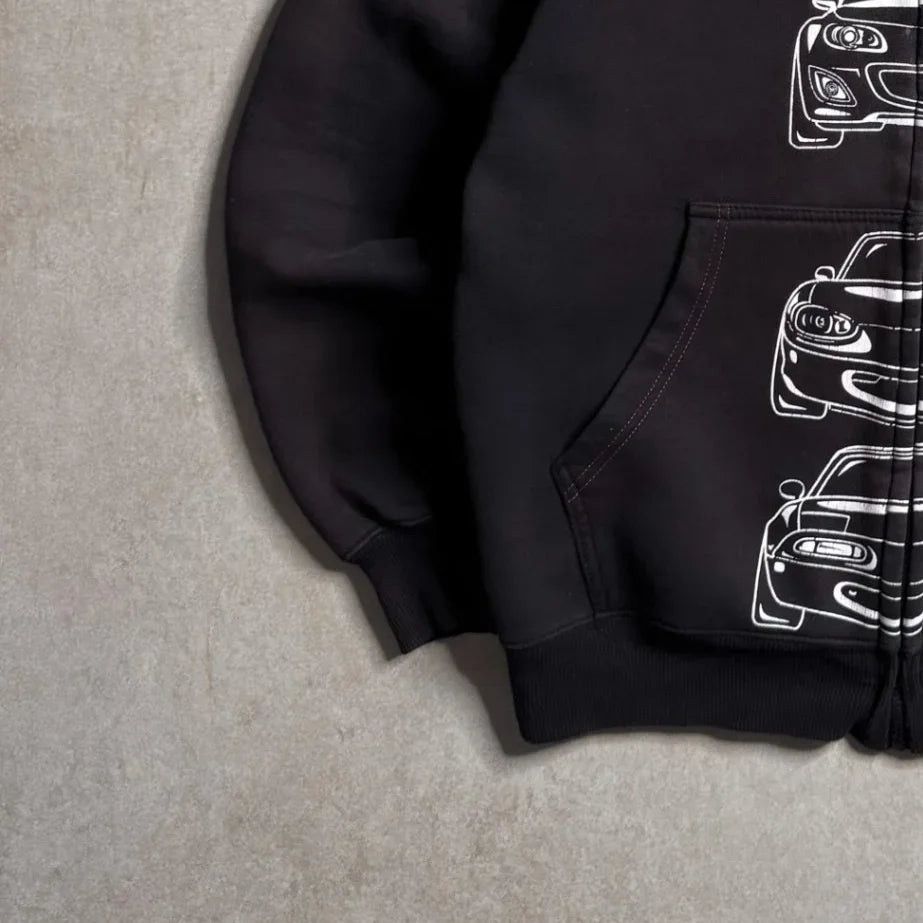 The Unbranded Brand Vintage Mazda MX-5 Miata Zip-Up Hoodie - L Size US L / EU 52-54 / 3 - 7 Thumbnail