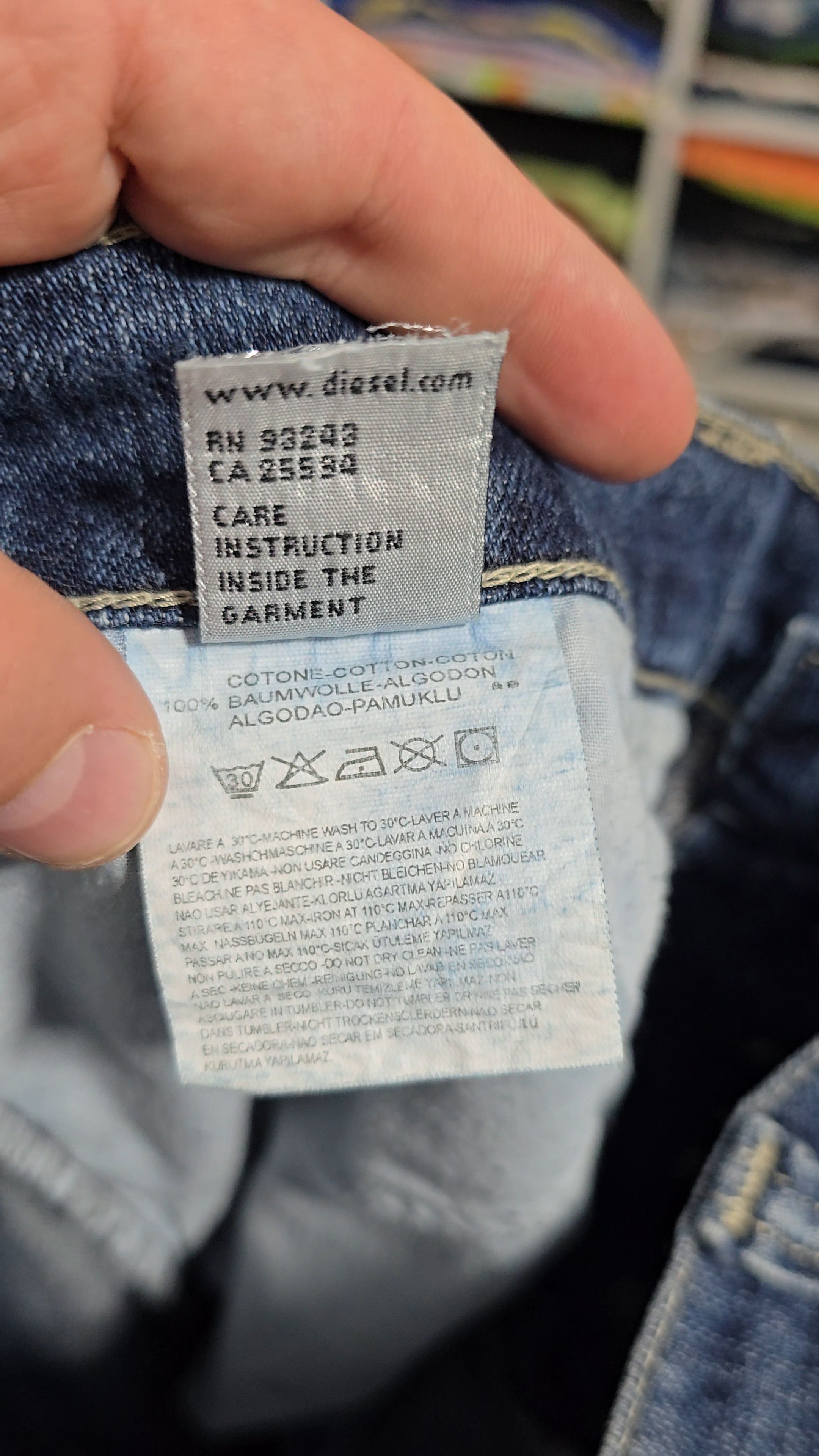 Diesel DIESEL jeans 90' VINTAGE RARE !! W34 excellent condition Size US 34 / EU 50 - 10 Thumbnail